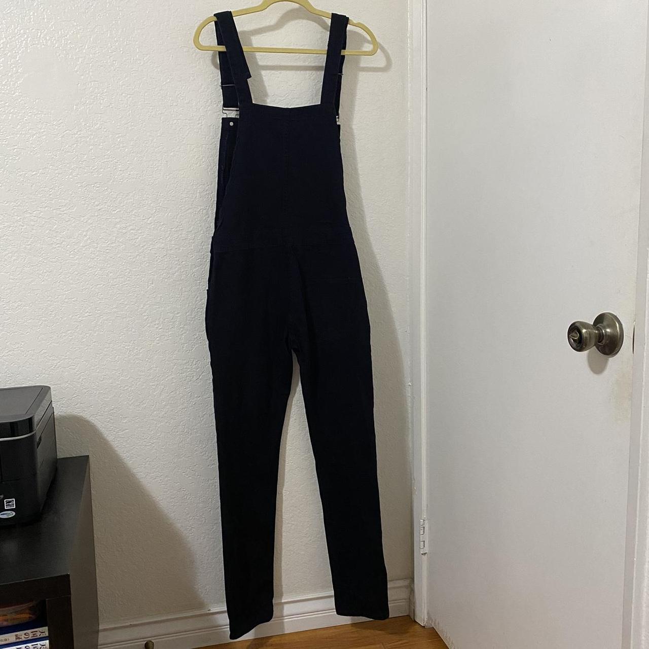 Black/Dark Navy Overalls Size Medium - fits like a... - Depop