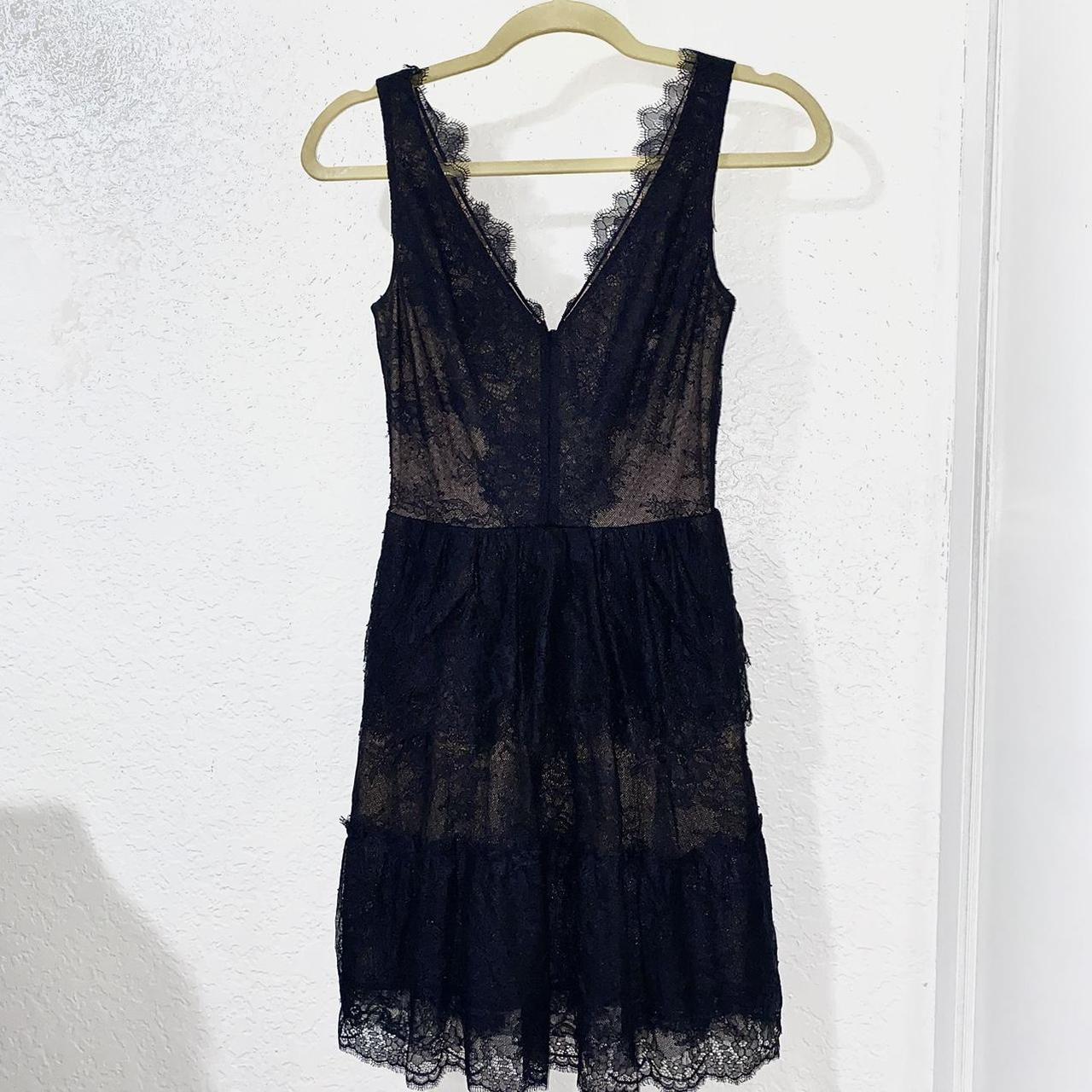 Bcbgmaxazria tiered lace dress best sale