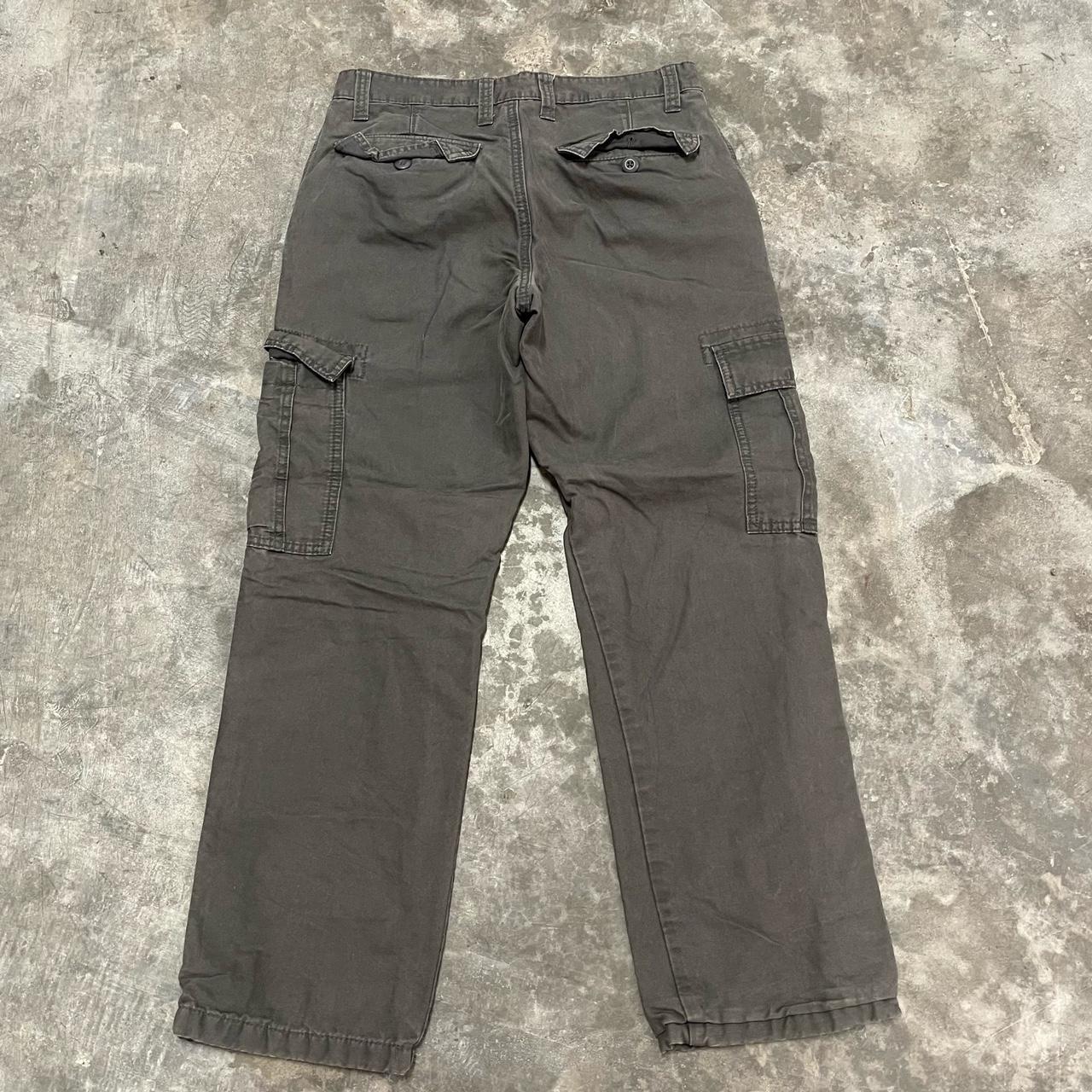 Y2K grey mens cargo pants Size mens 30x30 31 inch... - Depop