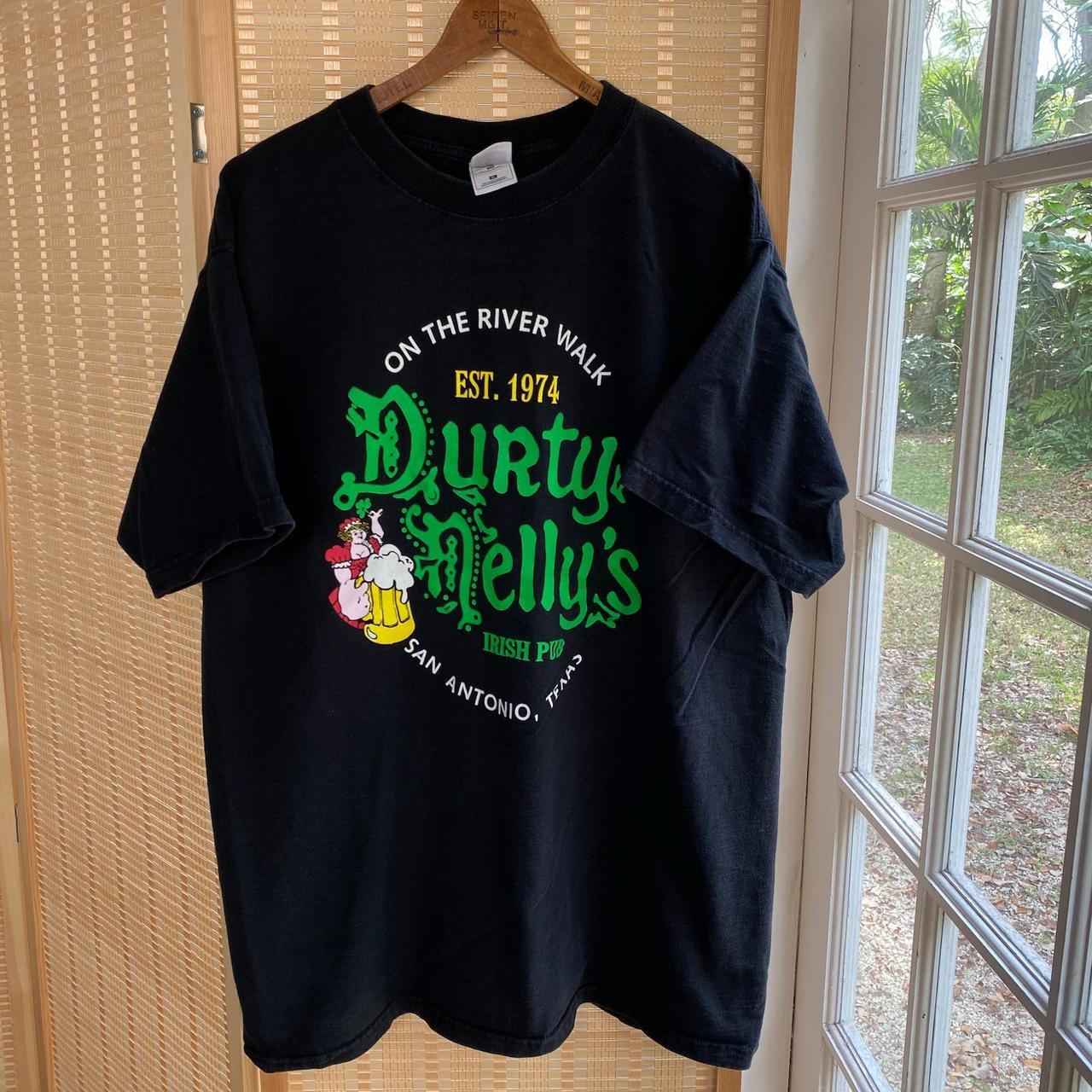 Vintage 90s Irish Texas bar t shirt Size XL 22.5... - Depop