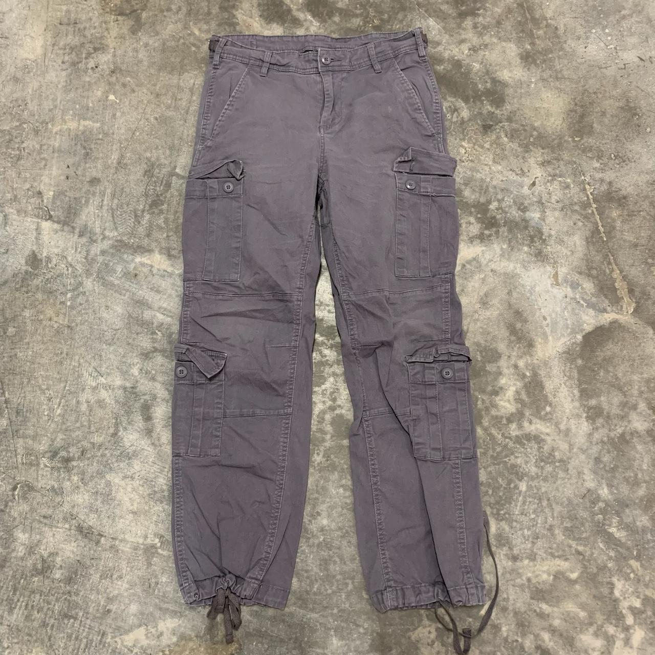 no boundaries gray cargo pants. signs of... Depop