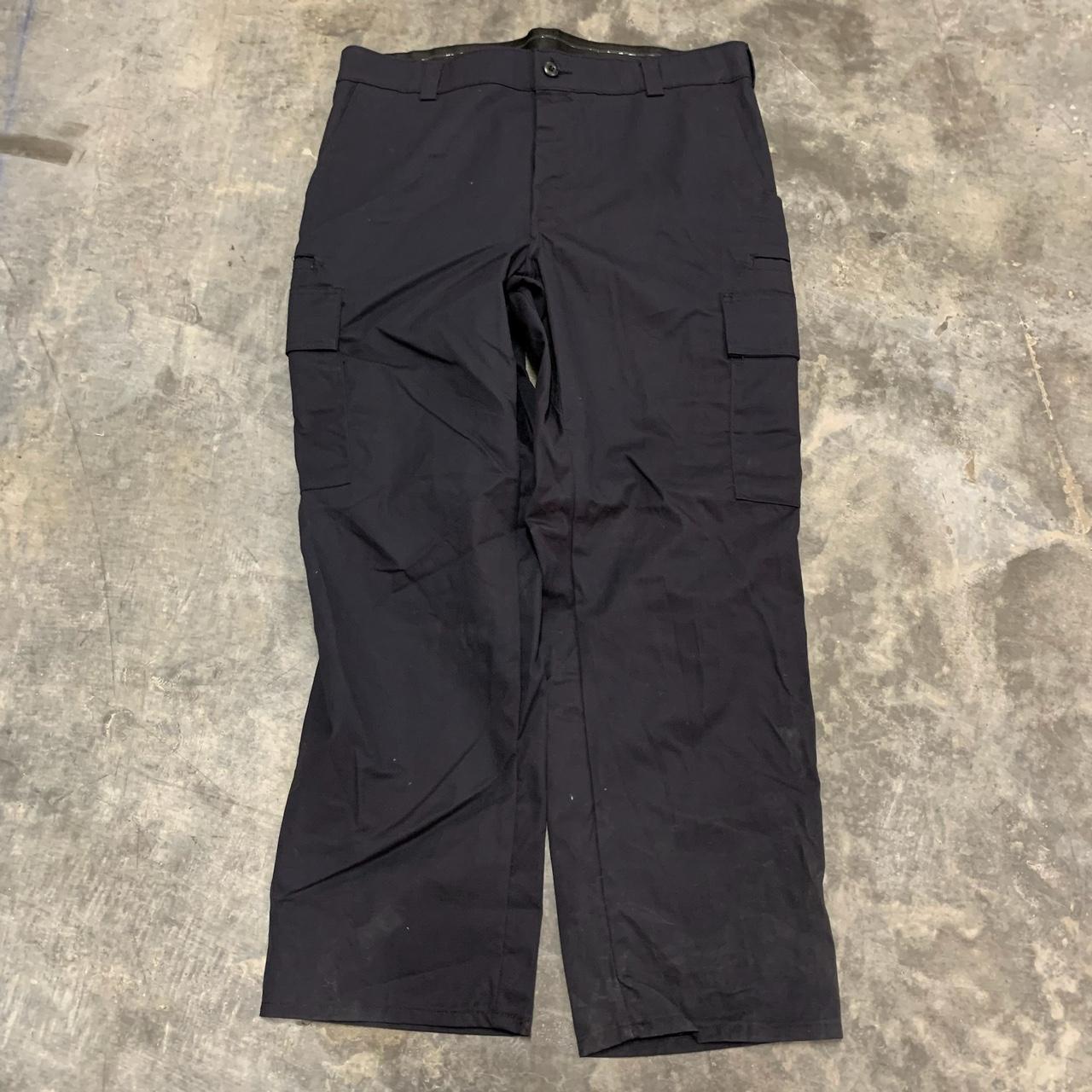 Vintage cargo black pants. signs of wear,... - Depop