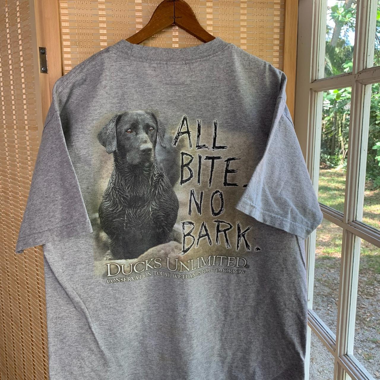 Vintage Ducks Unlimited dog graphic gray short... - Depop