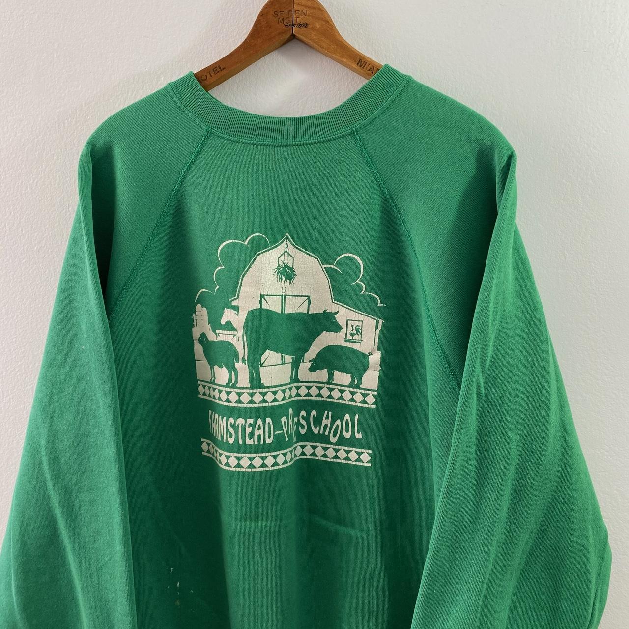 Green discount vintage sweatshirt