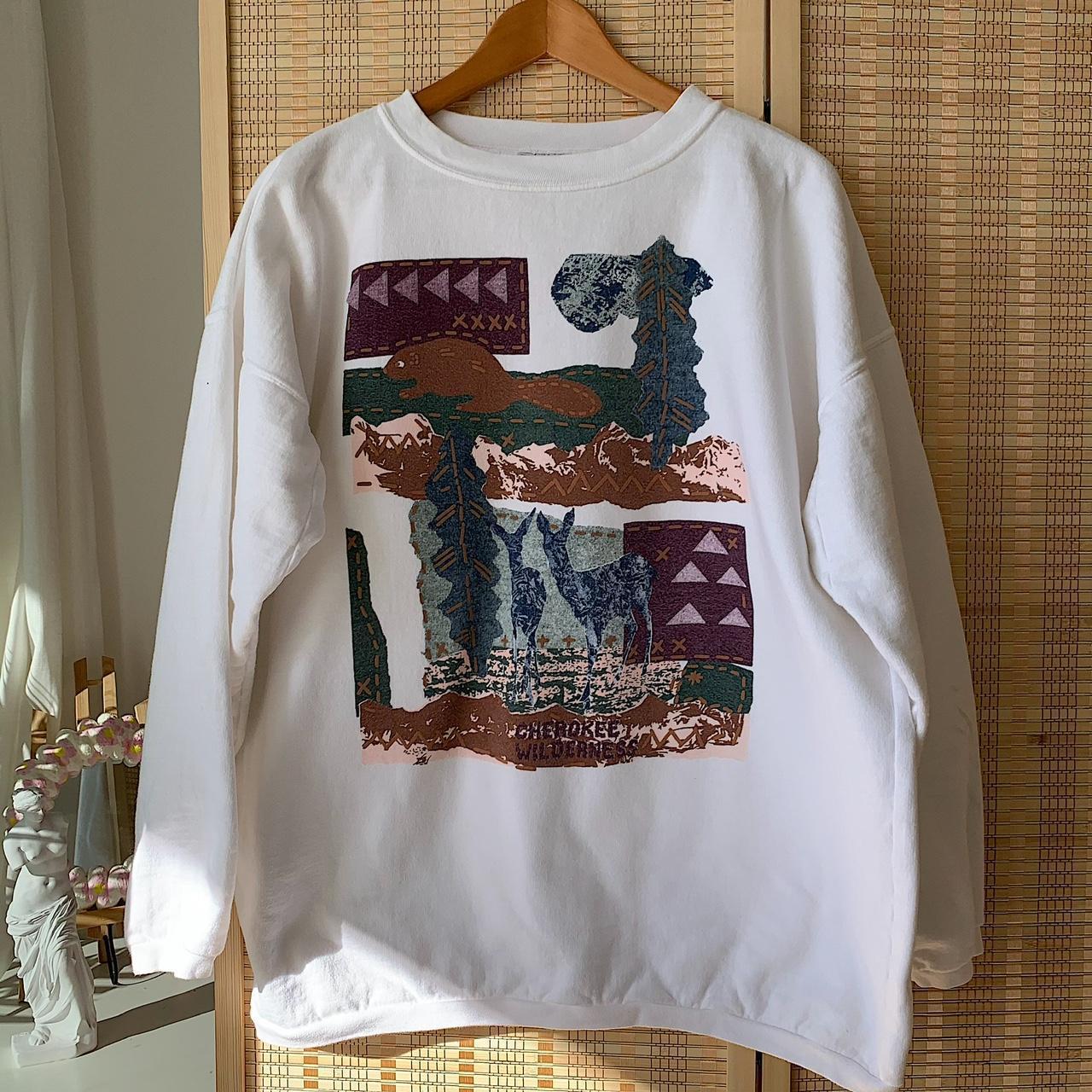 90s Abstract Crewneck Sweatshirts Vintage Prints