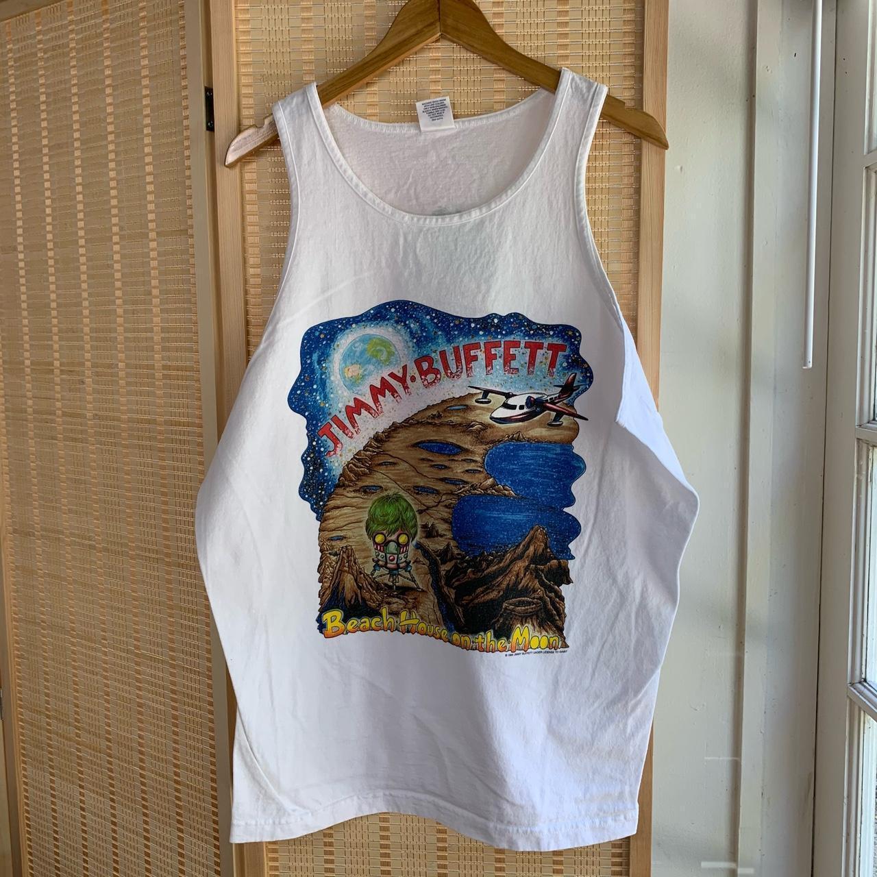 Vintage Jimmy Buffett Beach House on the moon... - Depop