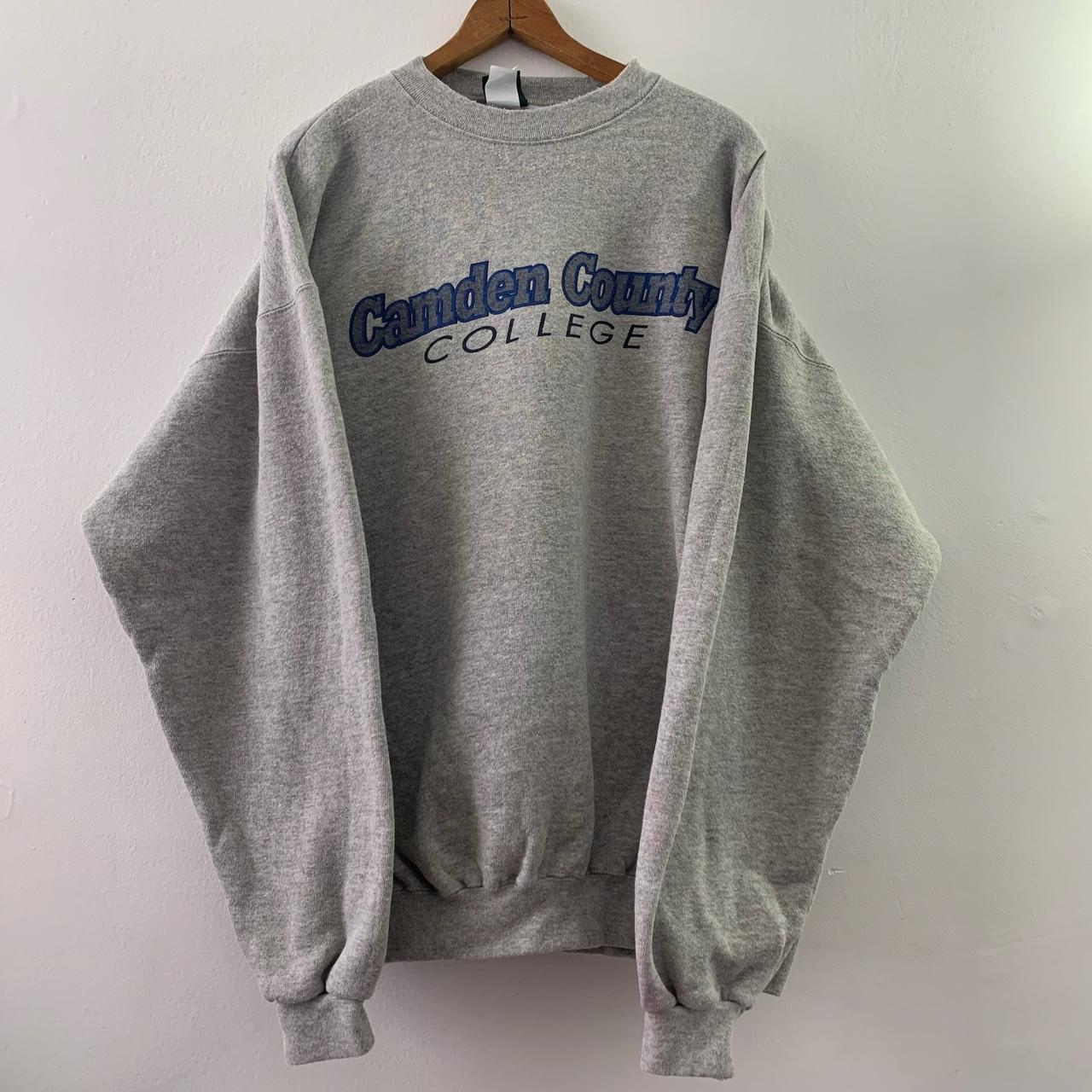 Vintage gray Camden County College spell out... - Depop
