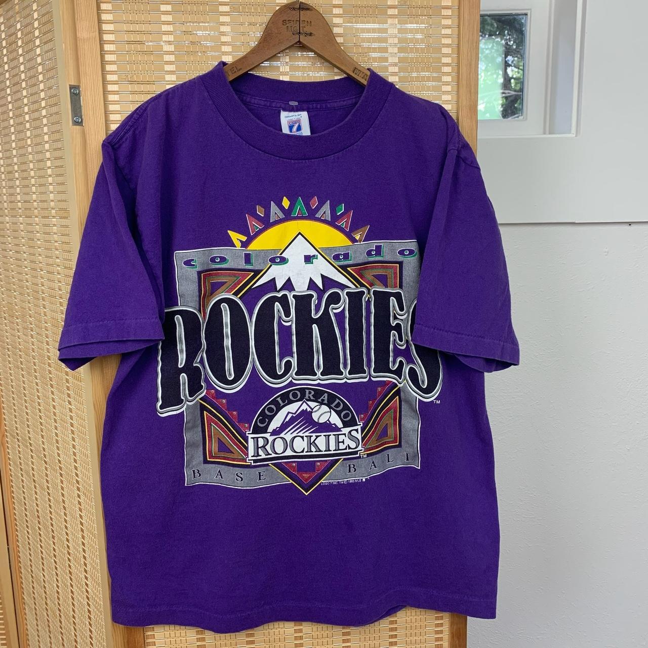 Vintage 1993 Colorado Rockies t-shirt Made In - Depop