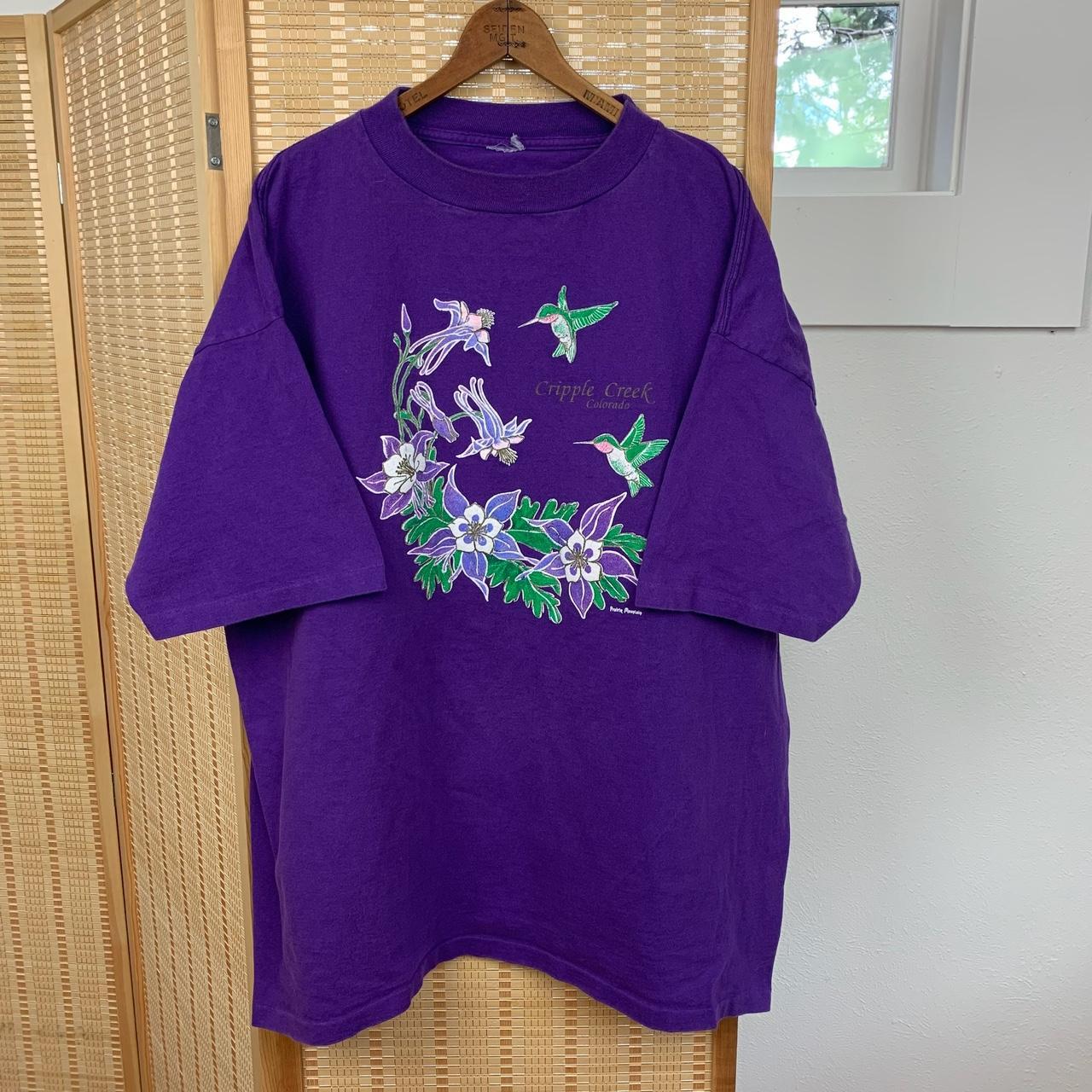 Pre-owned T-shirt In Purple