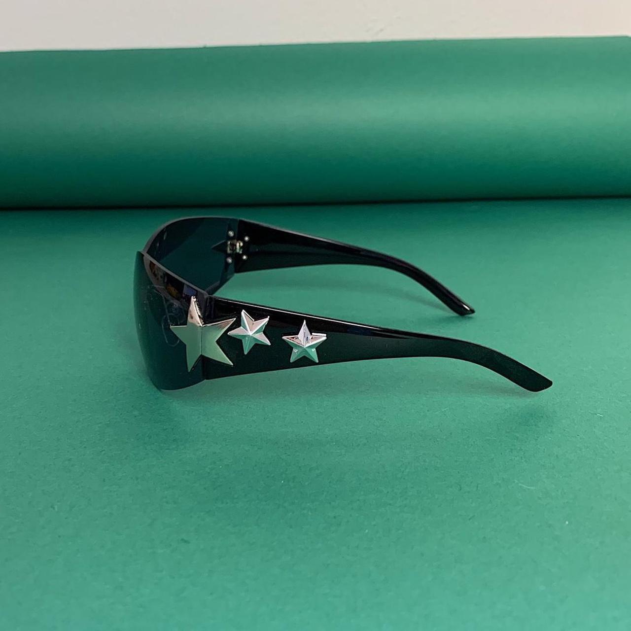 Y2k 2000s Vintage Style Frameless Silver Star - Depop