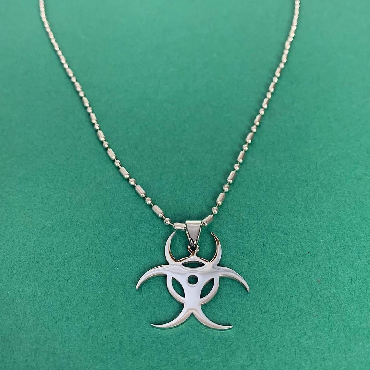 Y2k silver Big Gothic Rhinestone Cross opium punk | Depop