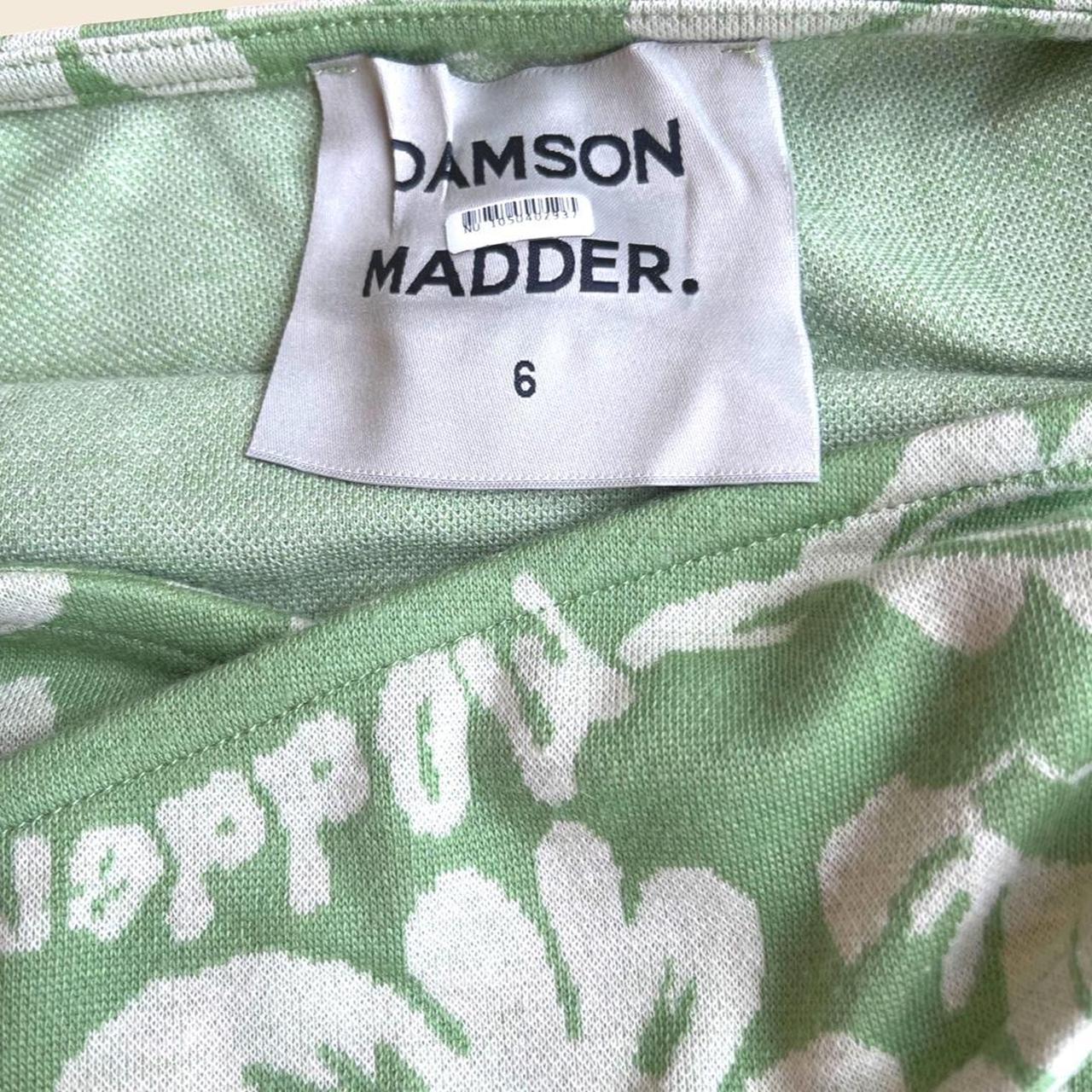 Damson Madder Women's Green and Cream Dress (6)
