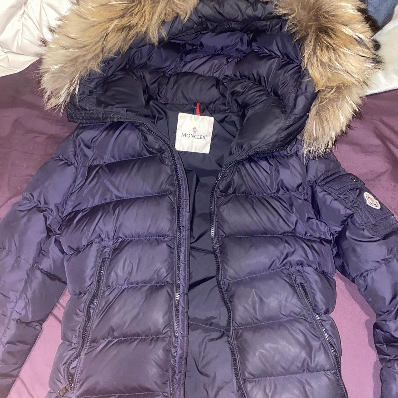 USED MONCLER BYRON IN NAVY SIZE 14 boys FITS XS