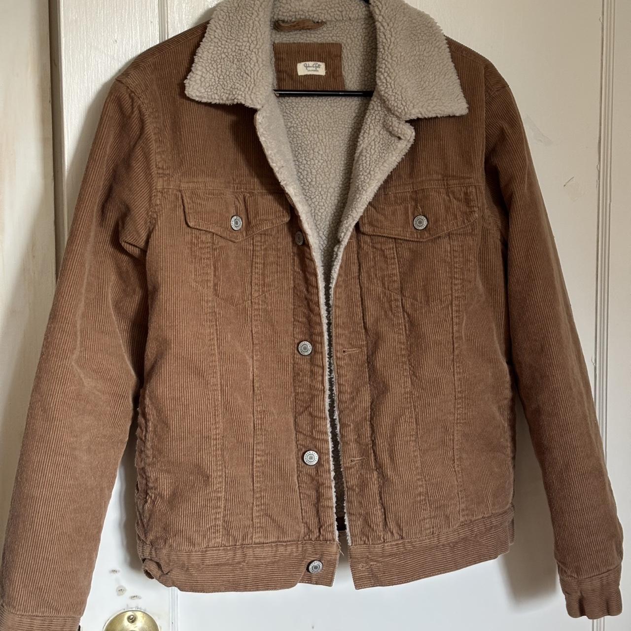 Brandy Melville Women's Jacket Brown/Tan M – Brown corduroy