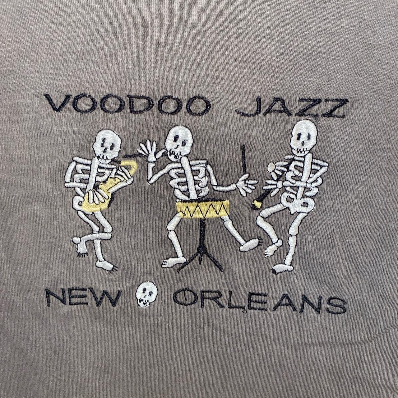 Vintage VooDoo Jazz New Orleans Knit T-Shirt Adult Size 2X popular Embroidered 90s NOLA.