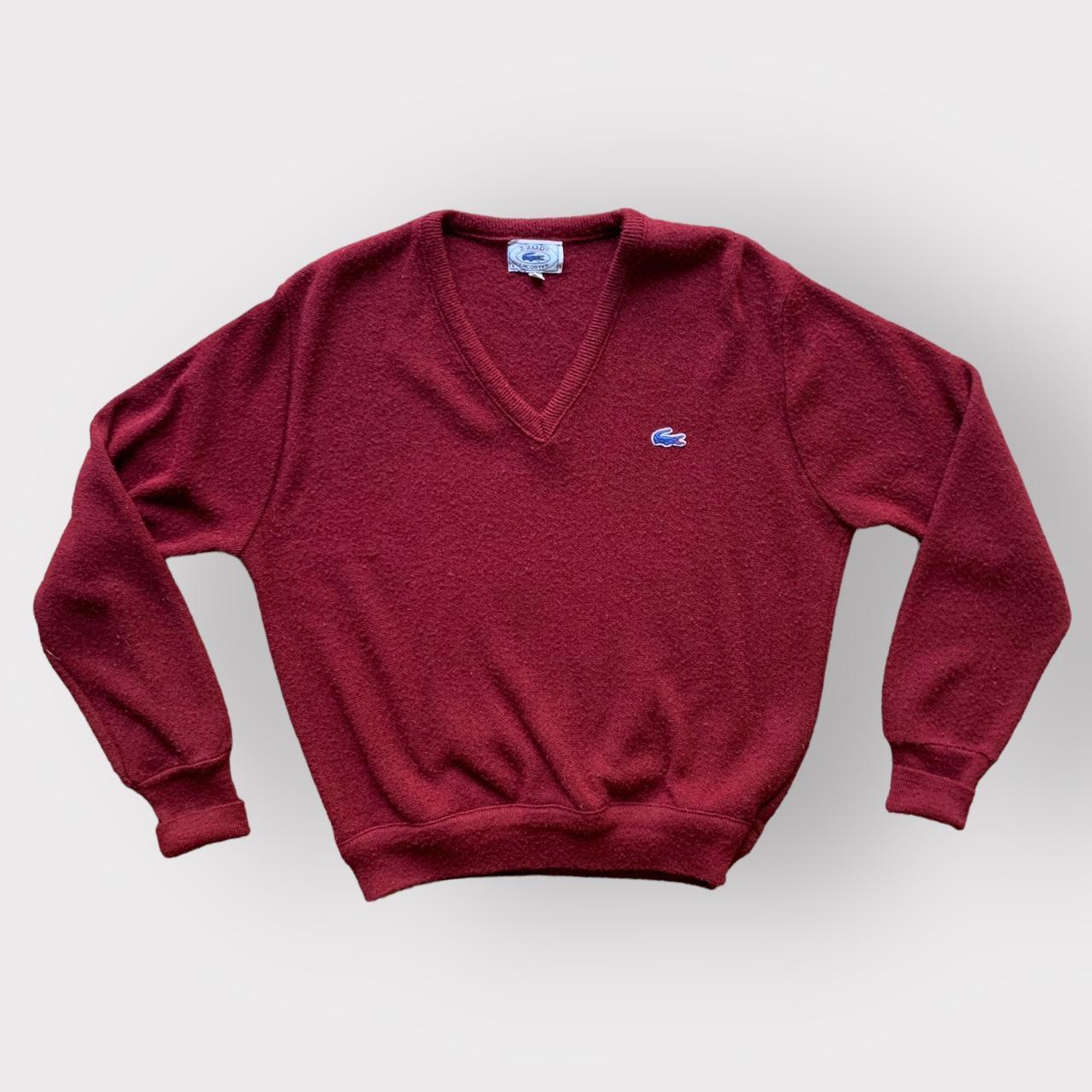 Burgundy lacoste clearance jumper