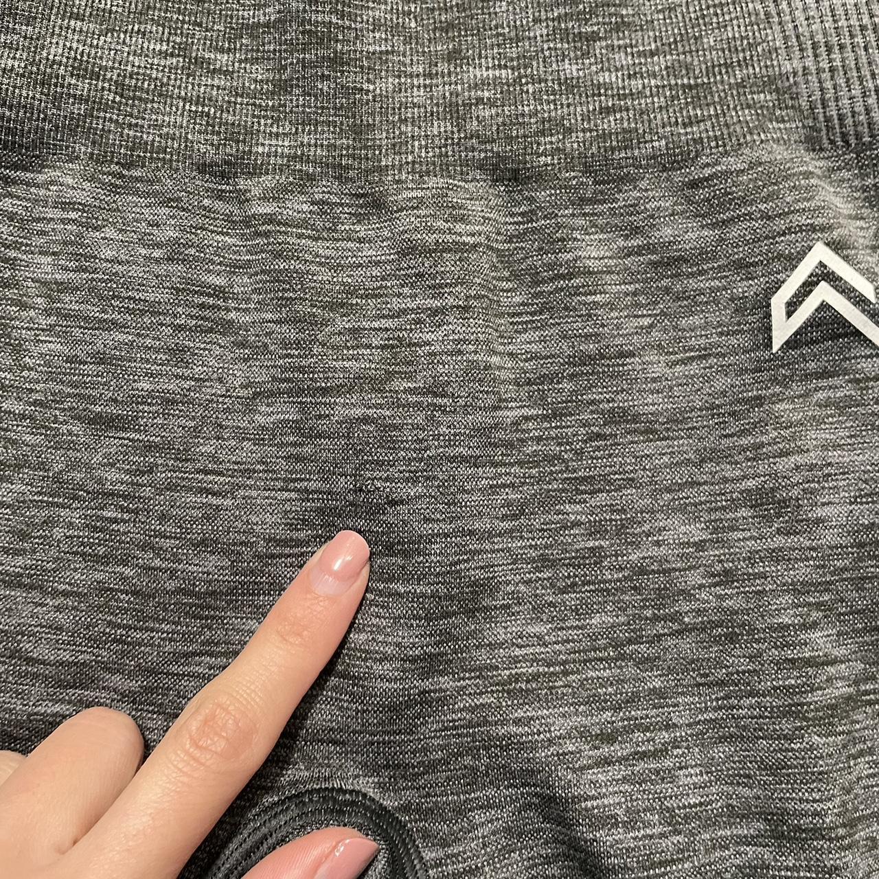 Alphalete Women S Grey And Silver Leggings Depop