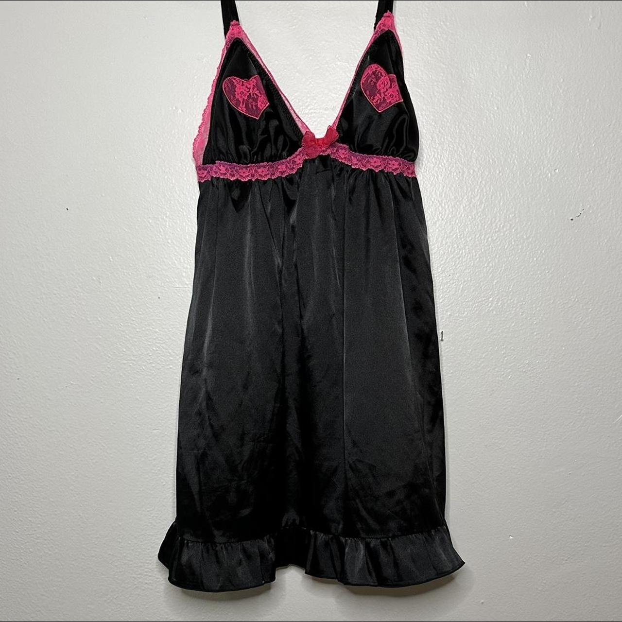 La Senza Women's Black and Pink Dress | Depop