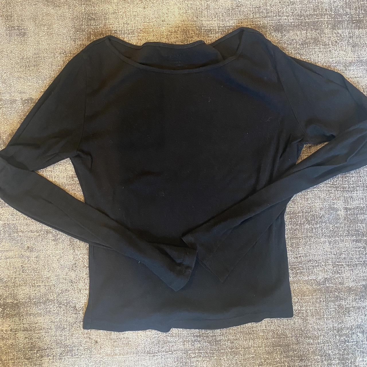 Brandy Melville black boat neck - Depop