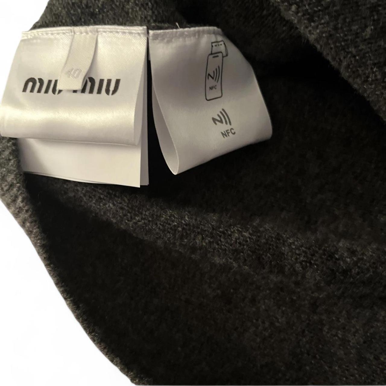 Miu Miu Women's Cardigan - Grey/Brown - M – Miu M… - image 2