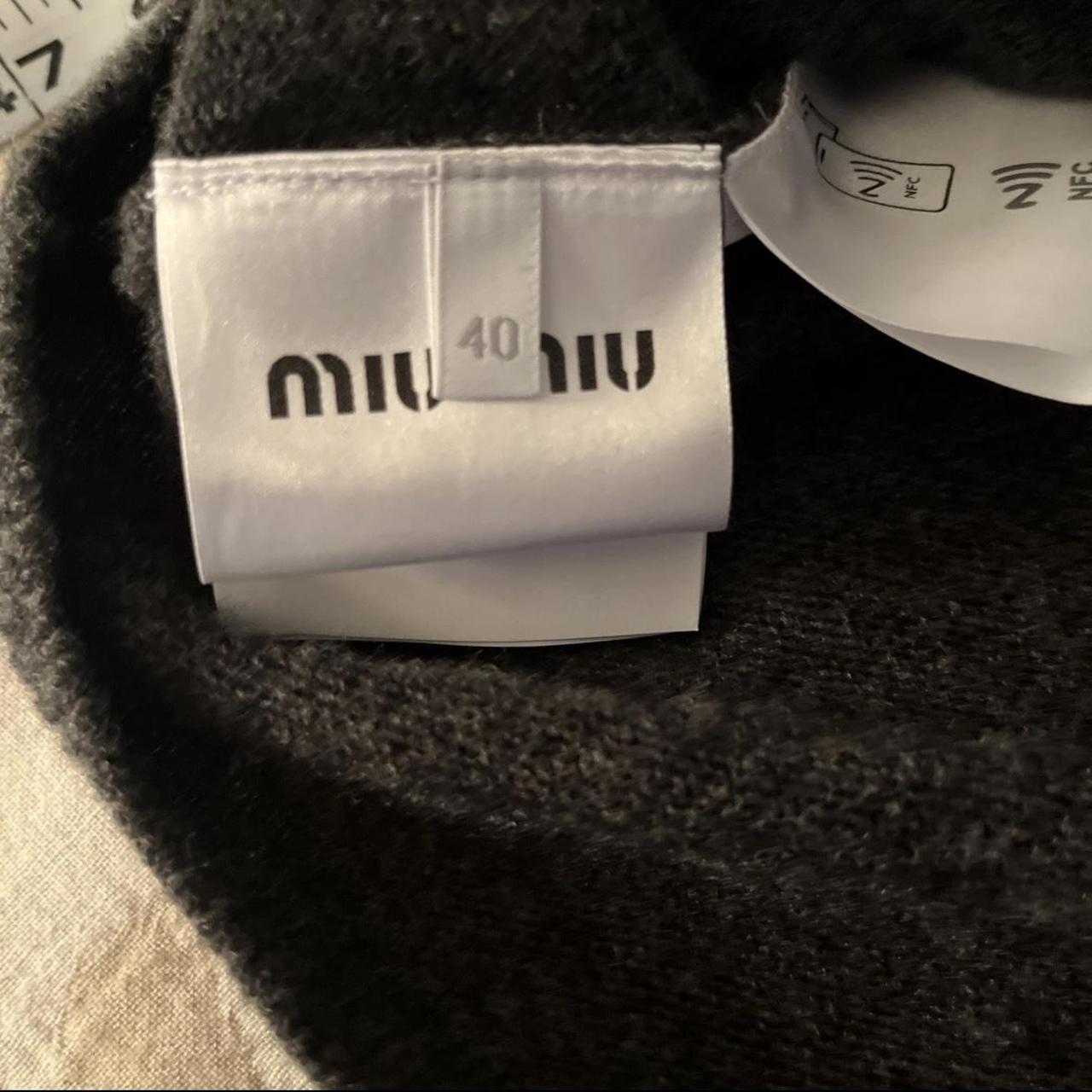 Miu Miu Women's Cardigan - Grey/Brown - M – Miu M… - image 3