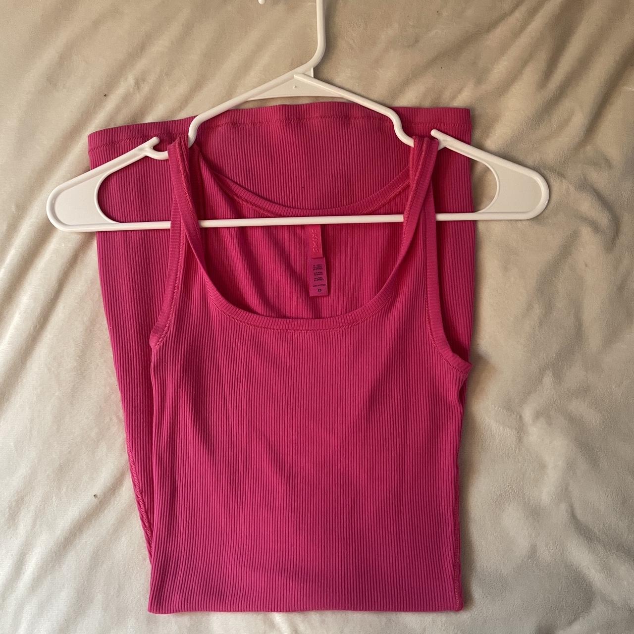 Skims Women's Pink Dress | Depop