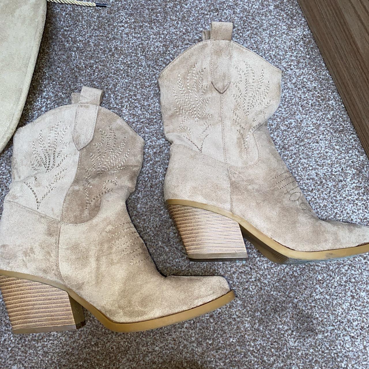 womens beige boots uk