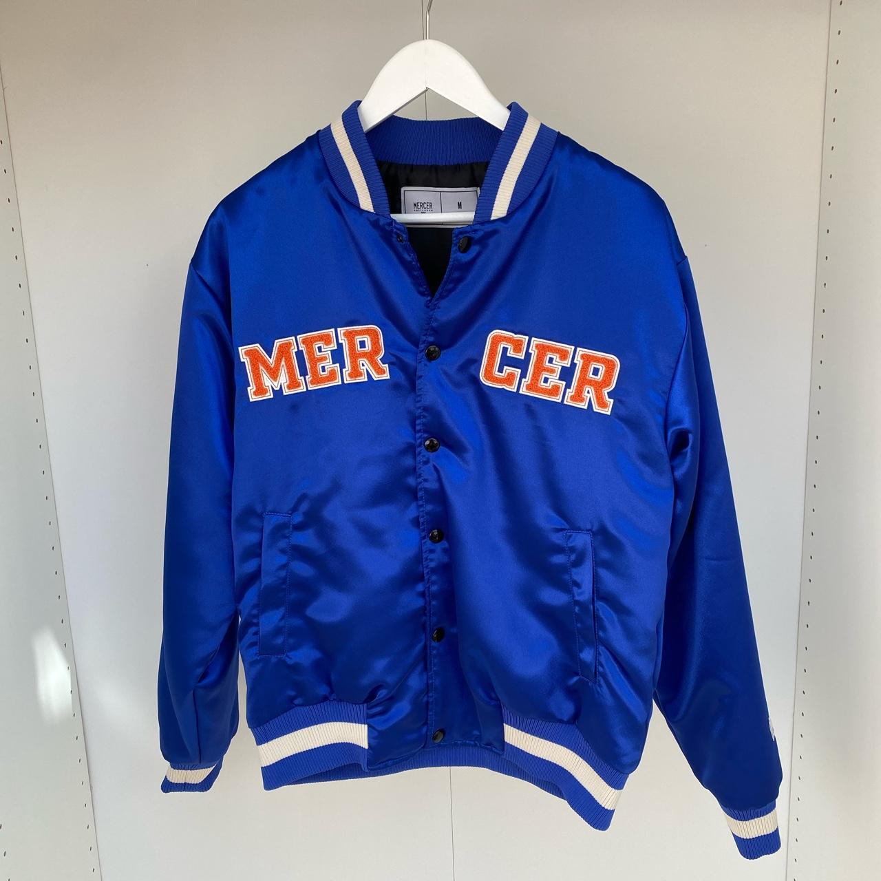 Mercer Amsterdam Varsity jacket in New York blue... Depop