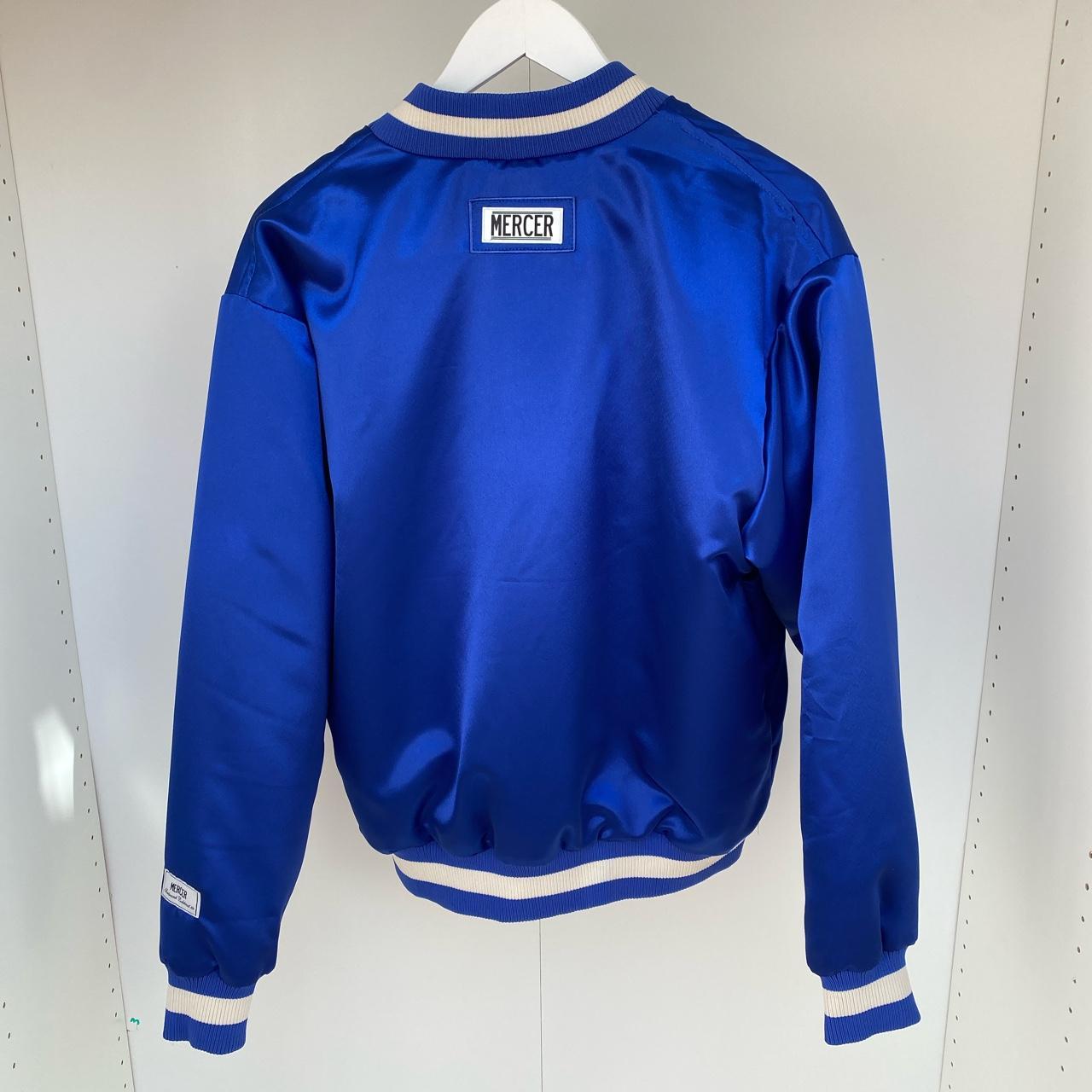 Mercer Amsterdam Varsity jacket in New York blue... Depop