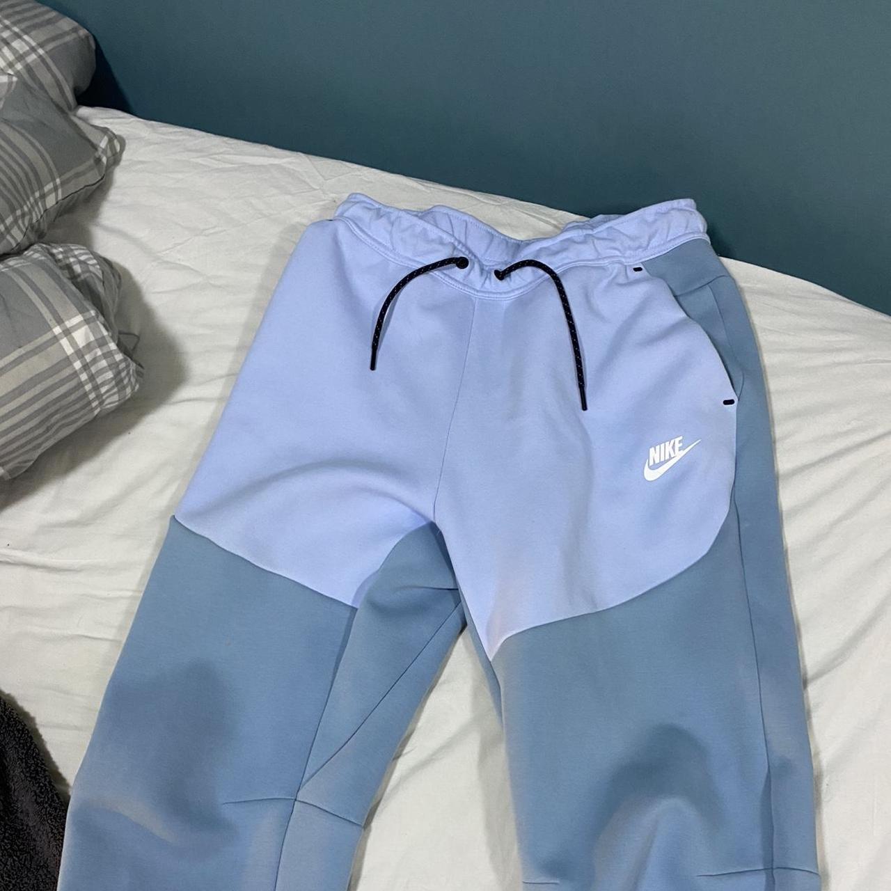 Nike tech fleece joggers Celestine blue Sold out... Depop