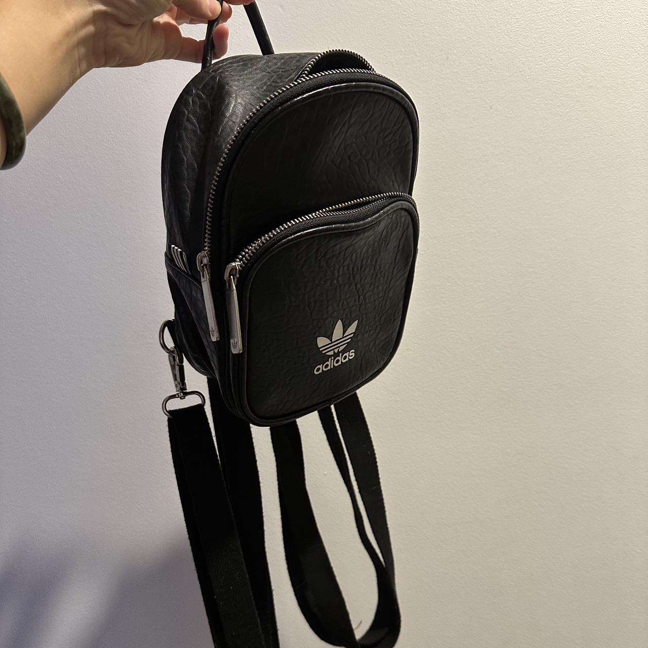 Adidas faux leather mini backpack best sale