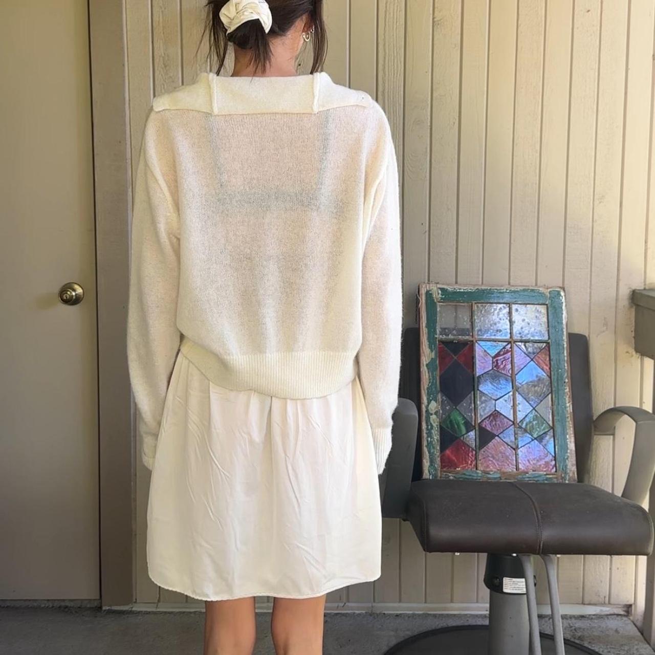 Women's Skirt - White/Cream - S – vintage mini sl… - image 4