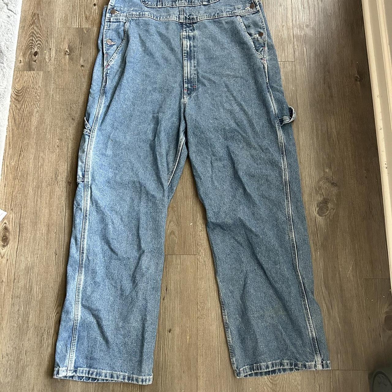 dickies cargo overalls 👖 size- 36x30 let me know... - Depop