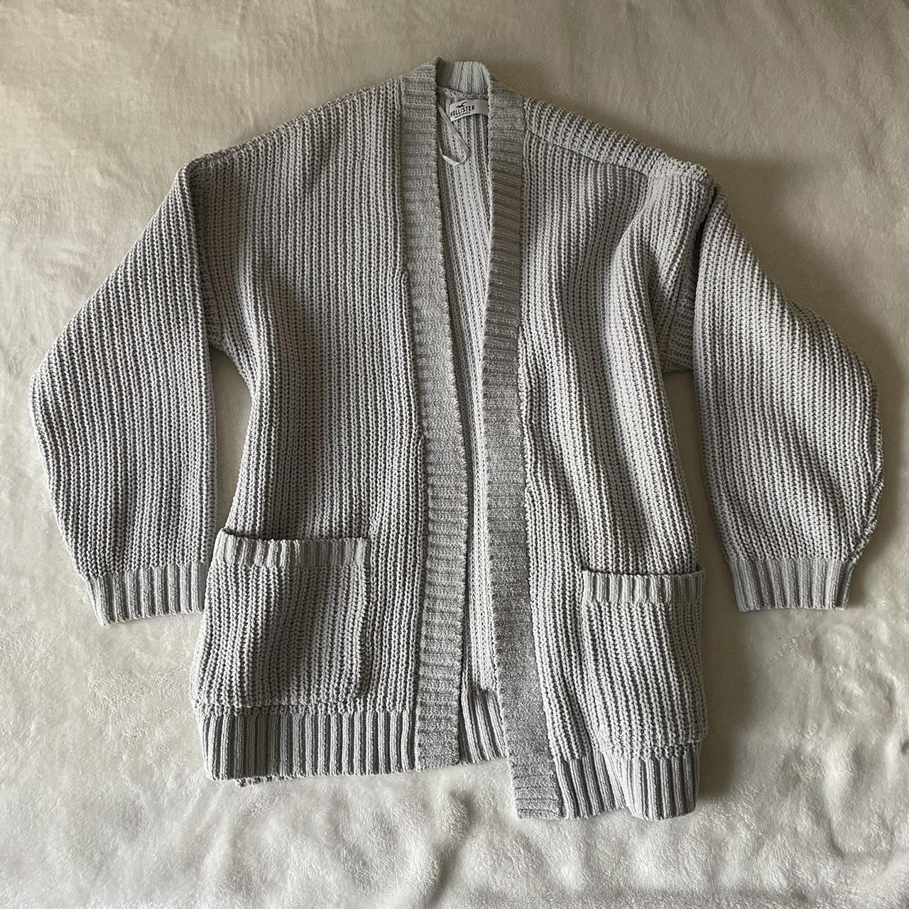 HOLLISTER knit cardigan - size s fits oversized,... - Depop