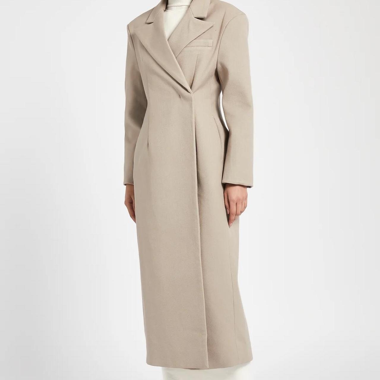 Tan tailored coat womens online