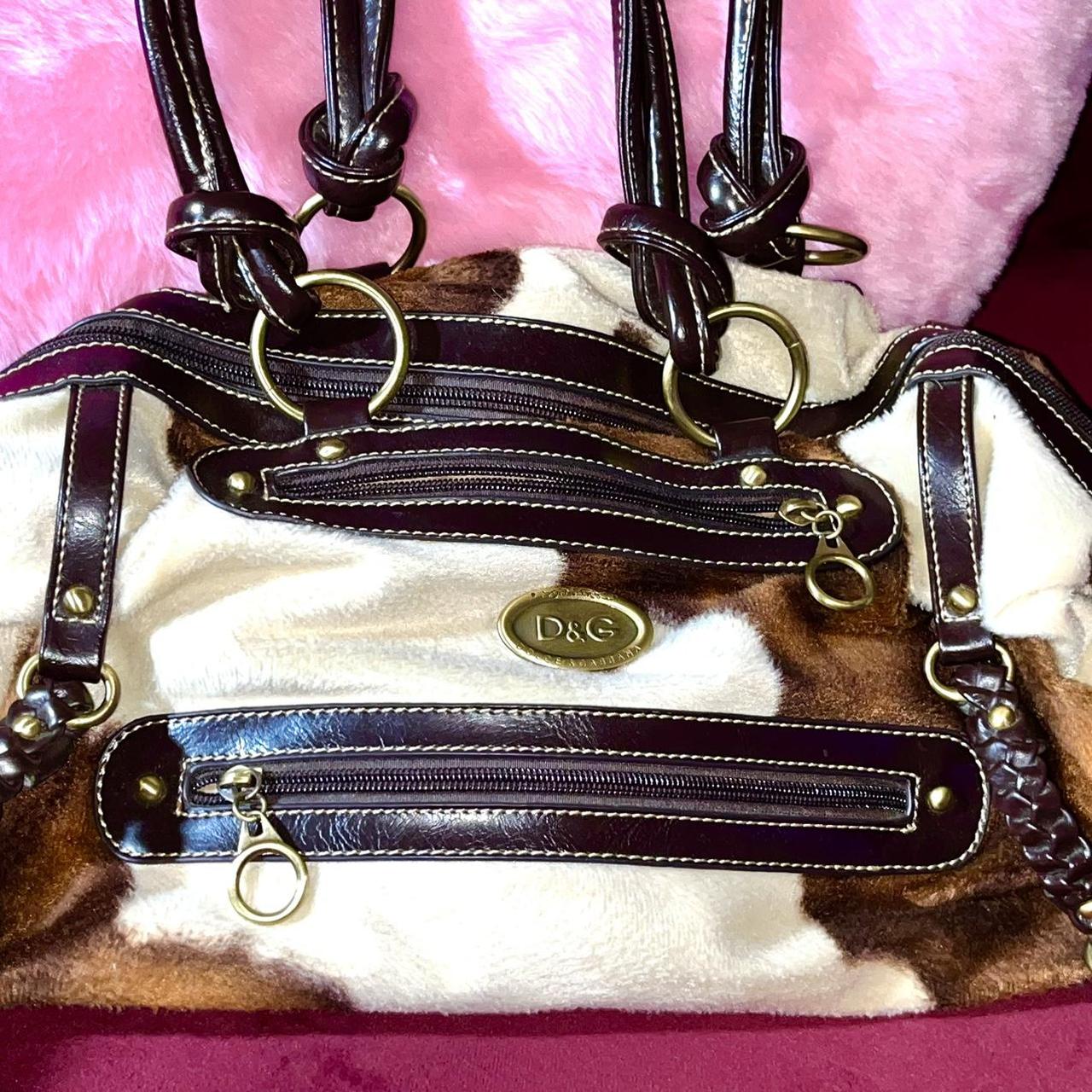 VINTAGE DOLCE GABBANA PURSE cute cowhide