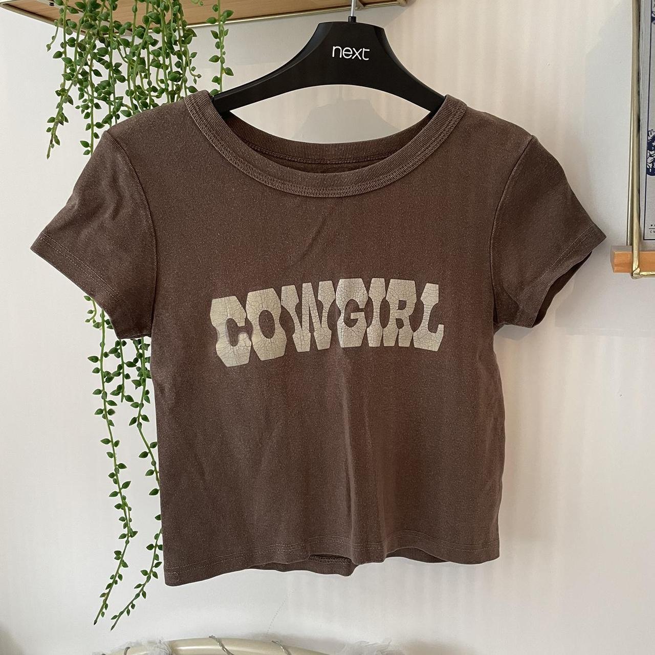 brandy melville cowgirl ashlyn top - barely worn - - Depop