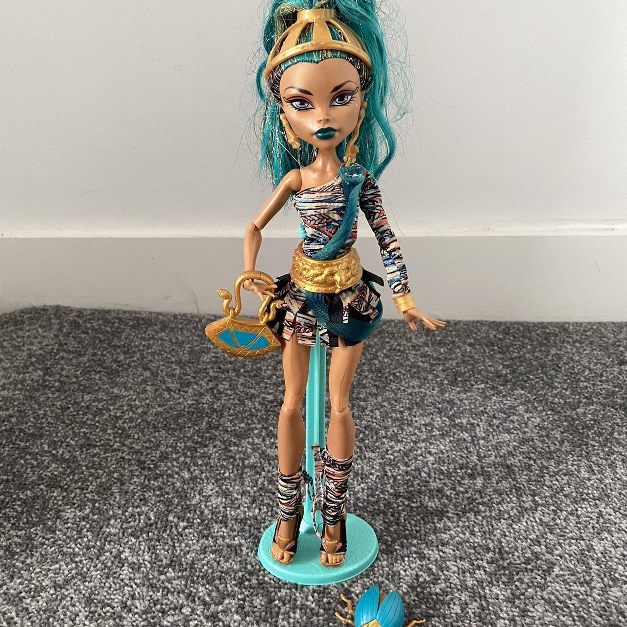 Monster High Rare Nefera De Nile Doll With Bag, Pet... - Depop