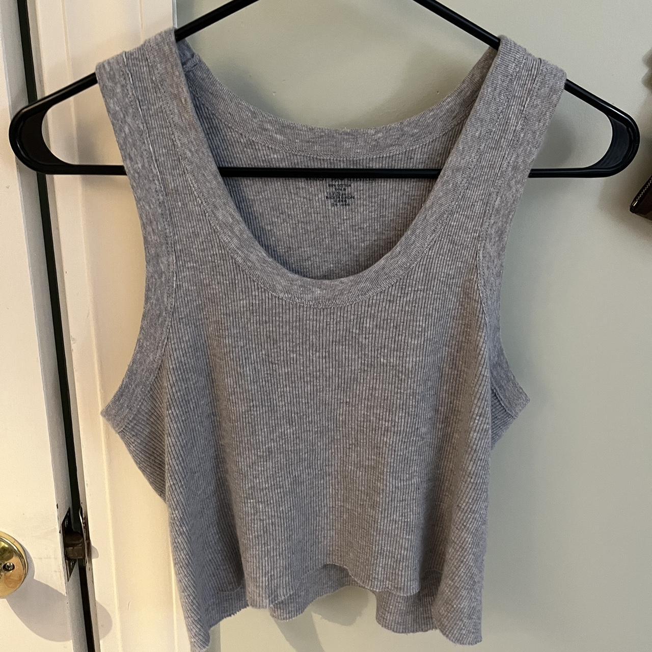 Brandy Melville Connor tank in grey (One size, no... Depop