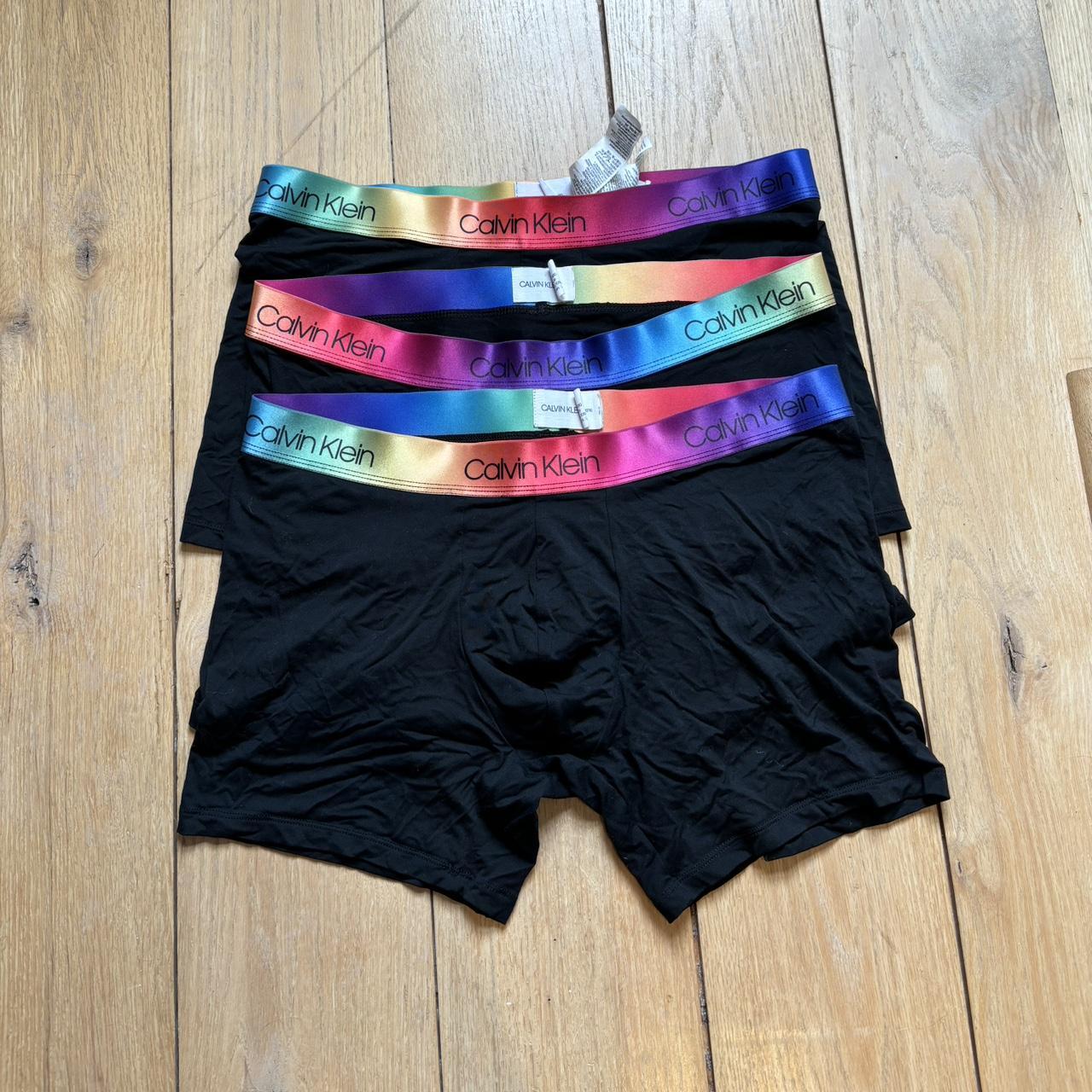 Rainbow Calvin Klein Pride boxer briefs Pack of three Depop