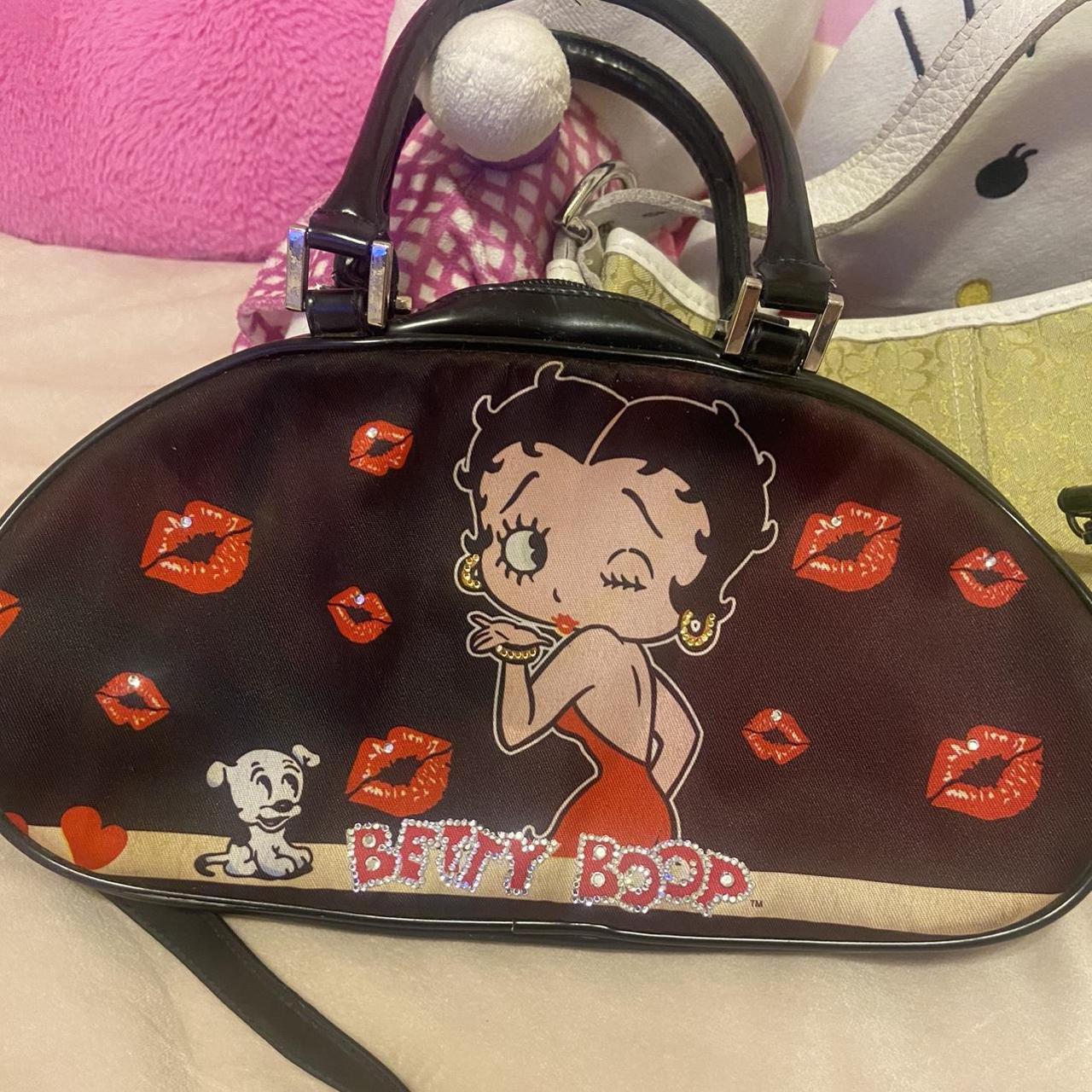 Betty Boop Faux Leather Cute Kisslock Coin Purse (Black) – Dale_Ray's Store