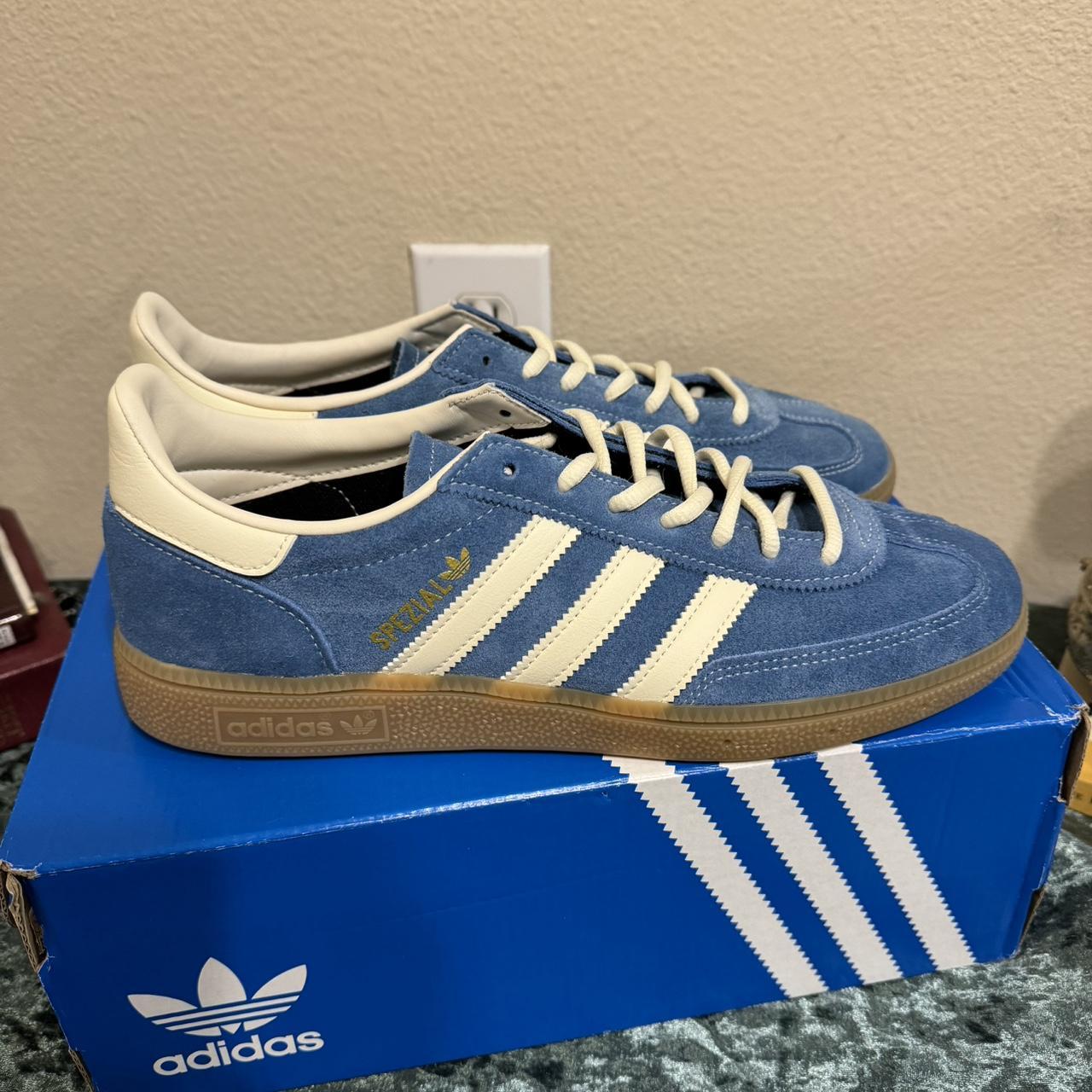 Adidas Handball Spezial Core Blue Cream White Gum... - Depop