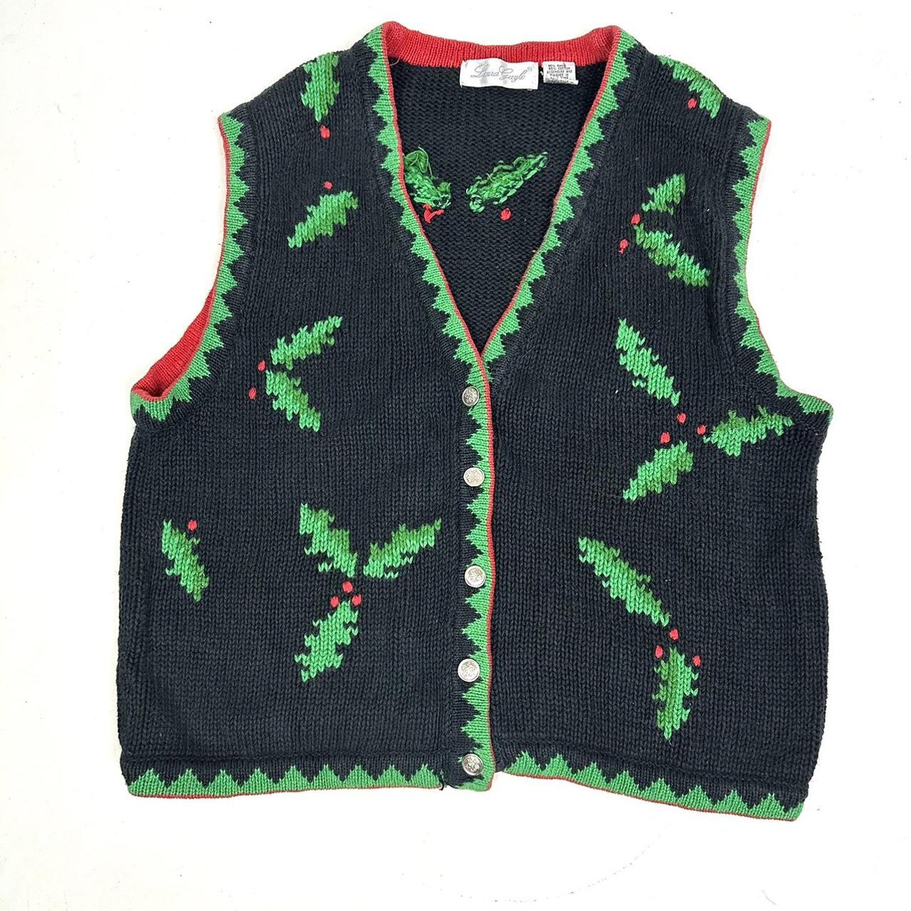 Vintage Holiday Sweater Vest Brand Laura Depop