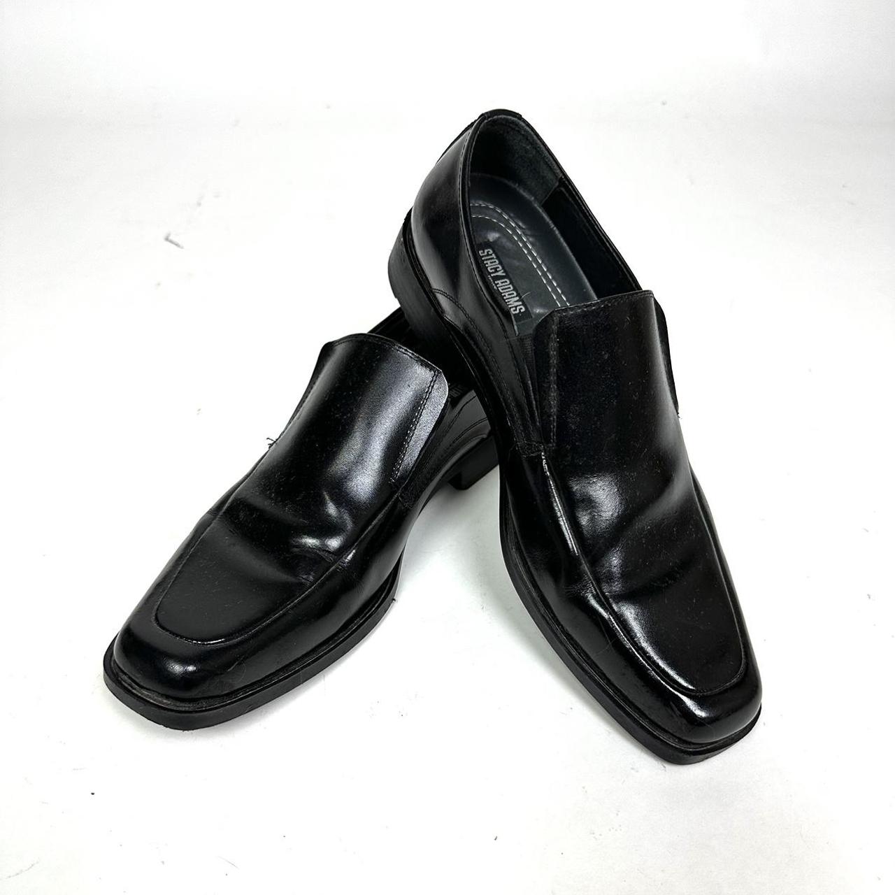 Stacy Adams Men's Black Loafers | Depop