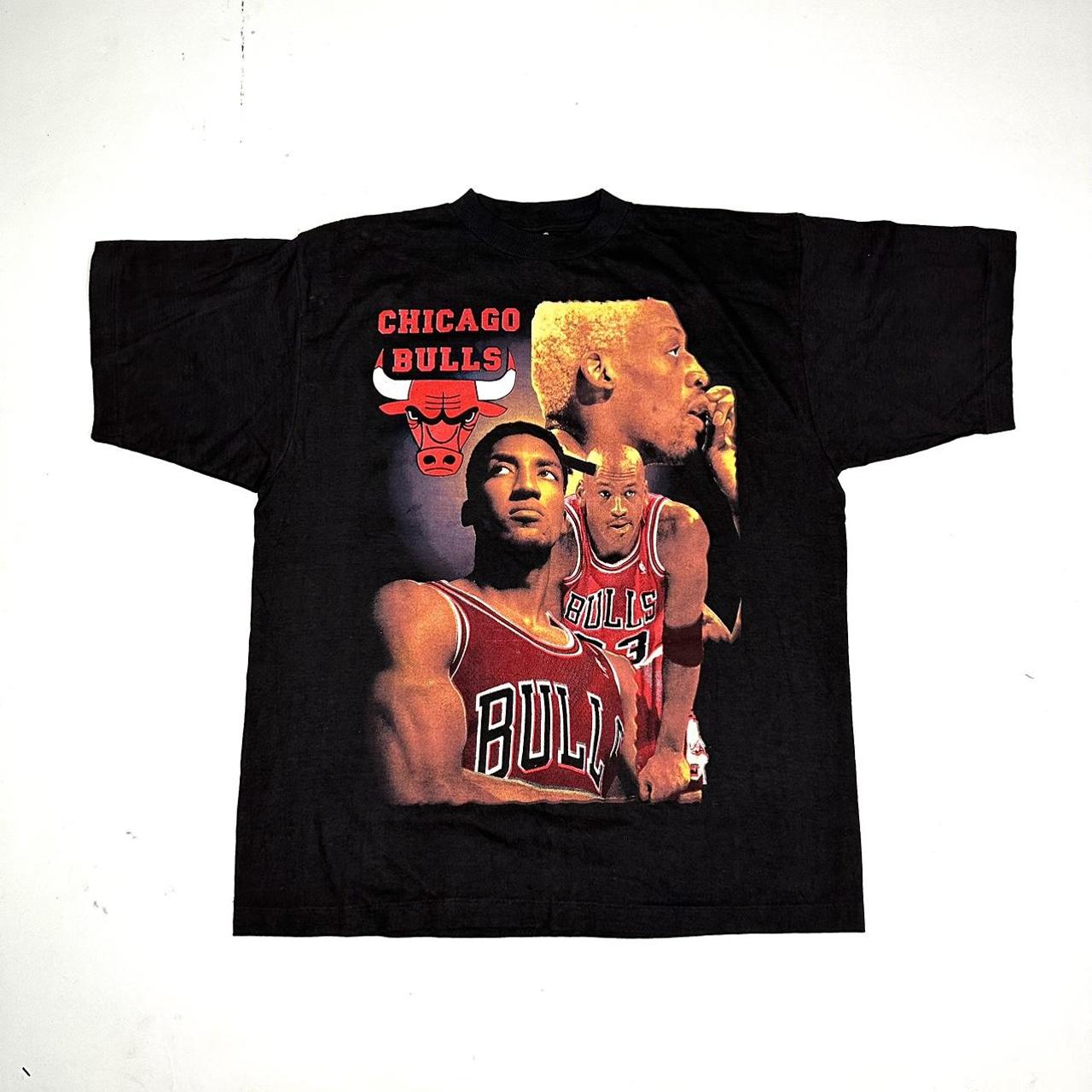 Vintage Chicago Bulls Rap Tee Shirt MICHAEL JORDAN
