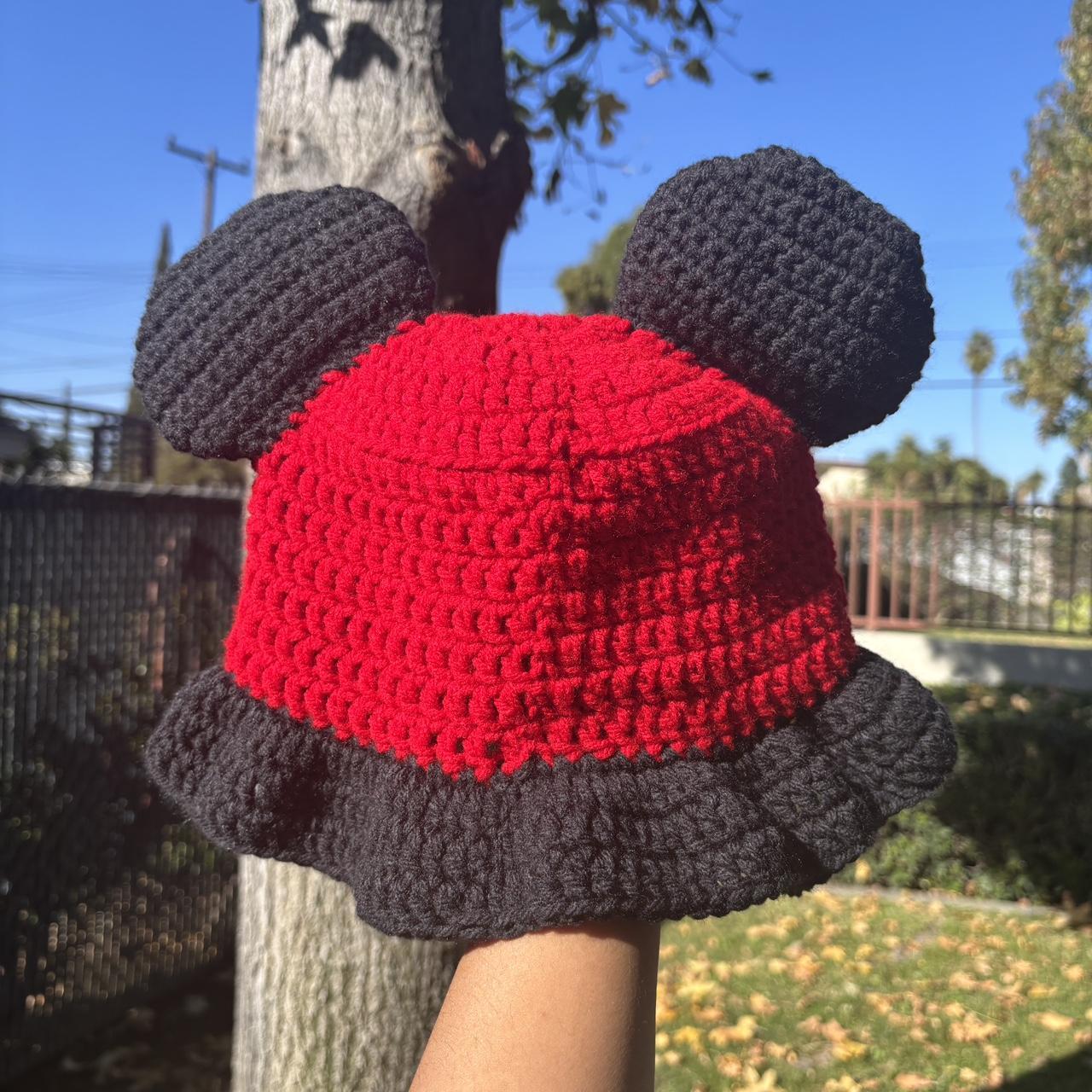 Crochet Mickey Mouse Winter Hats For Adults Mickey Mouse Beanie