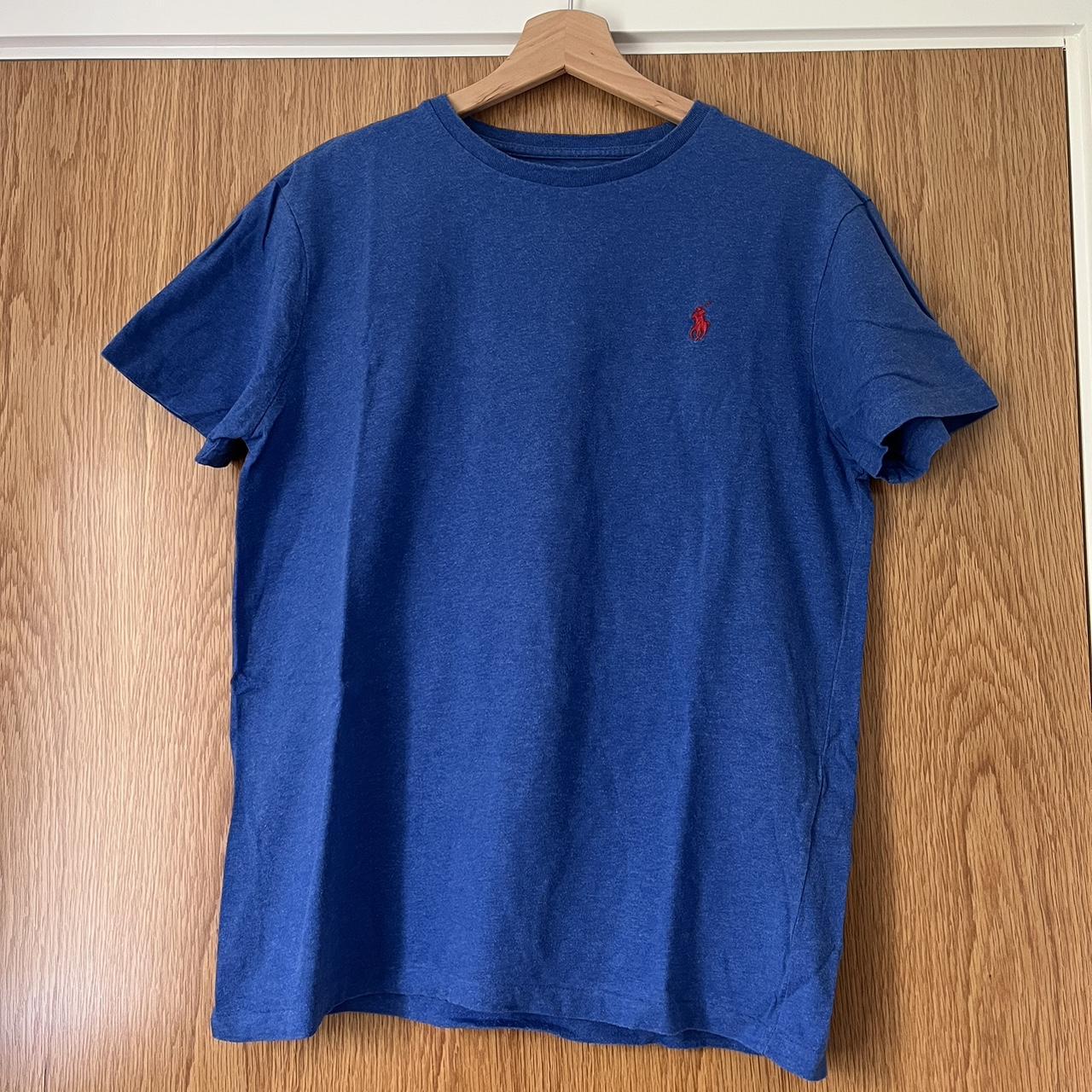 Men’s blue Polo Ralph Lauren t-shirt Excellent... - Depop