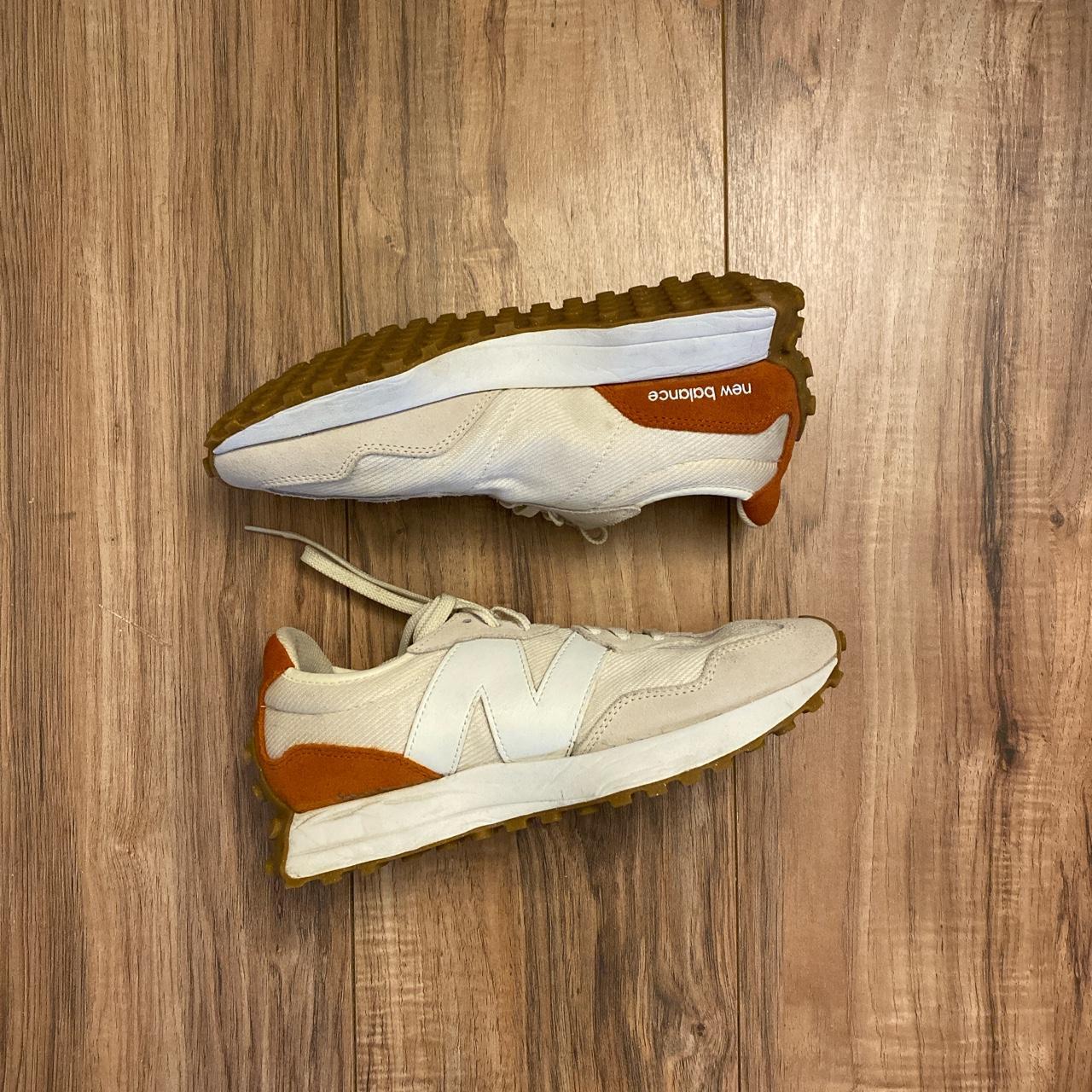 New Balance Women's Cream and Orange Trainers