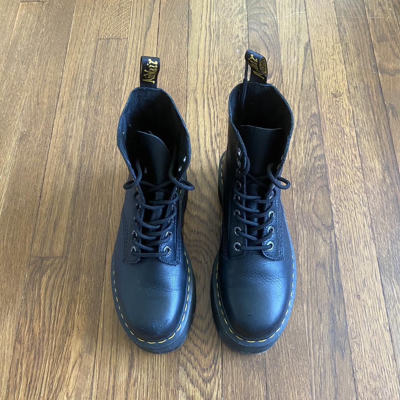 Dr. Martens Women's Black and Yellow Boots (3)
