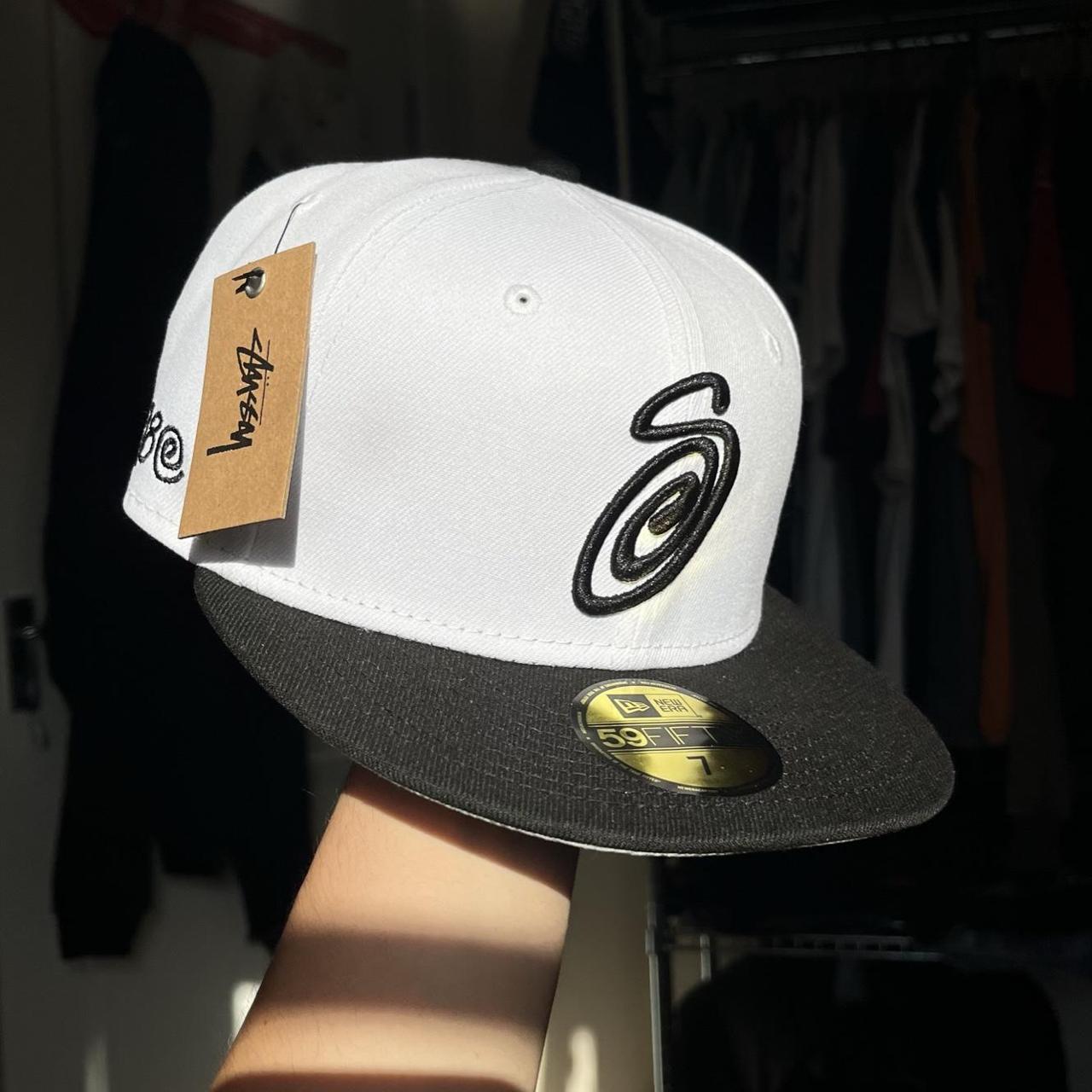 Stussy New Era fitted Curly S Size 7 brand new... - Depop